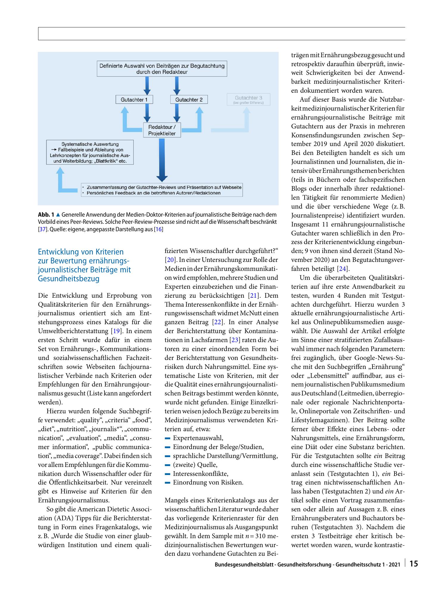 Vorschauseite 4: Ein modulares Modell zur Qualitätssicherung im Medizin- und Ernährungsjournalismus