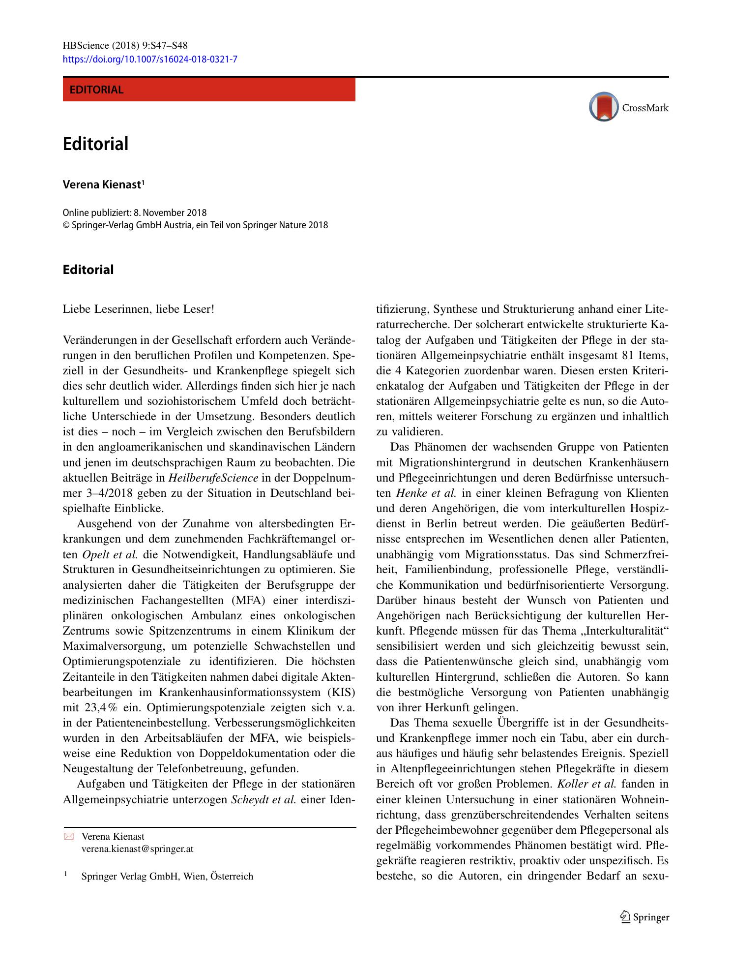 Vorschauseite 1: Editorial