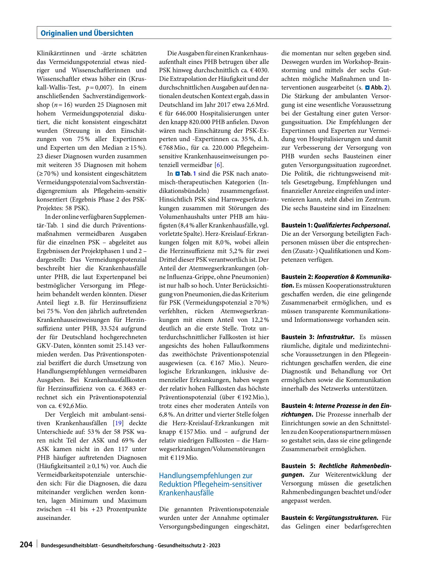 Vorschauseite 6: Pflegeheim-sensitive Krankenhausfälle und Ansätze zur Verringerung der Hospitalisierung von Pflegeheimbewohnerinnen und -bewohnern