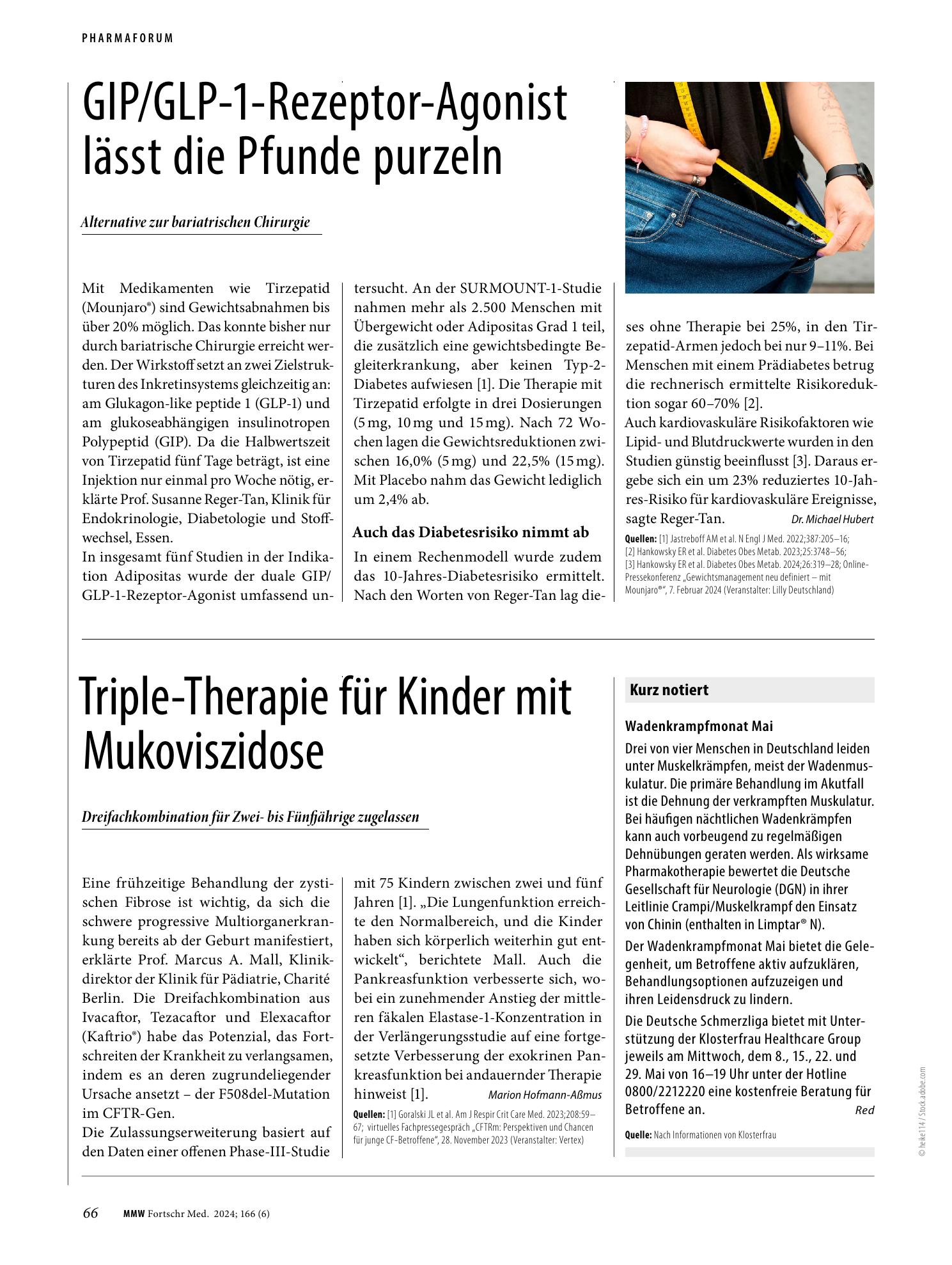 Vorschauseite 1: Wadenkrampfmonat Mai