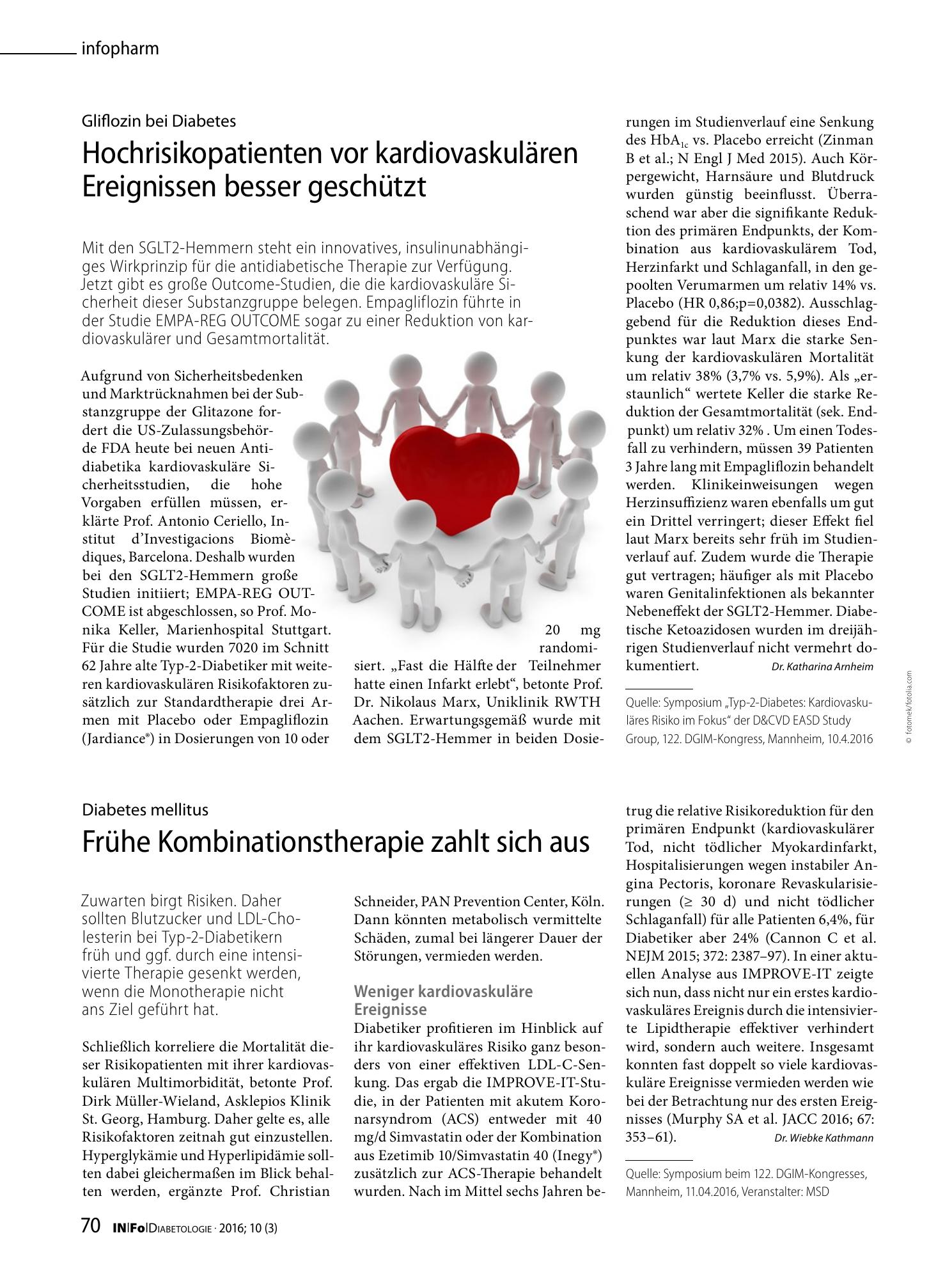 Vorschauseite 1: Frühe Kombinationstherapie zahlt sich aus
