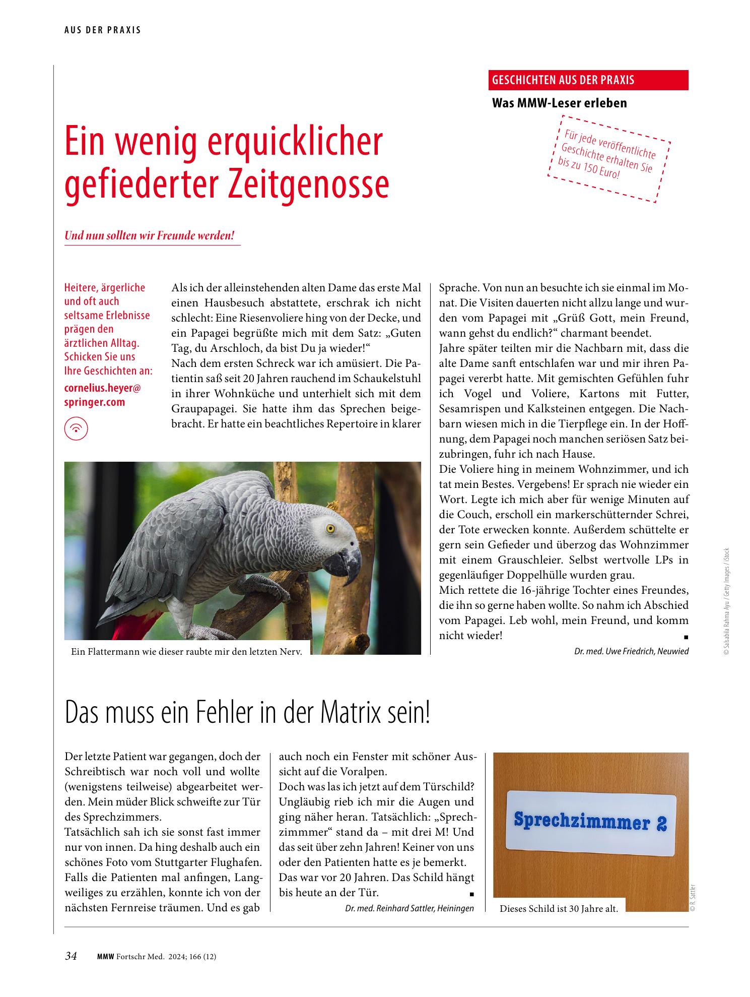 Vorschauseite 1: Das muss ein Fehler in der Matrix sein!