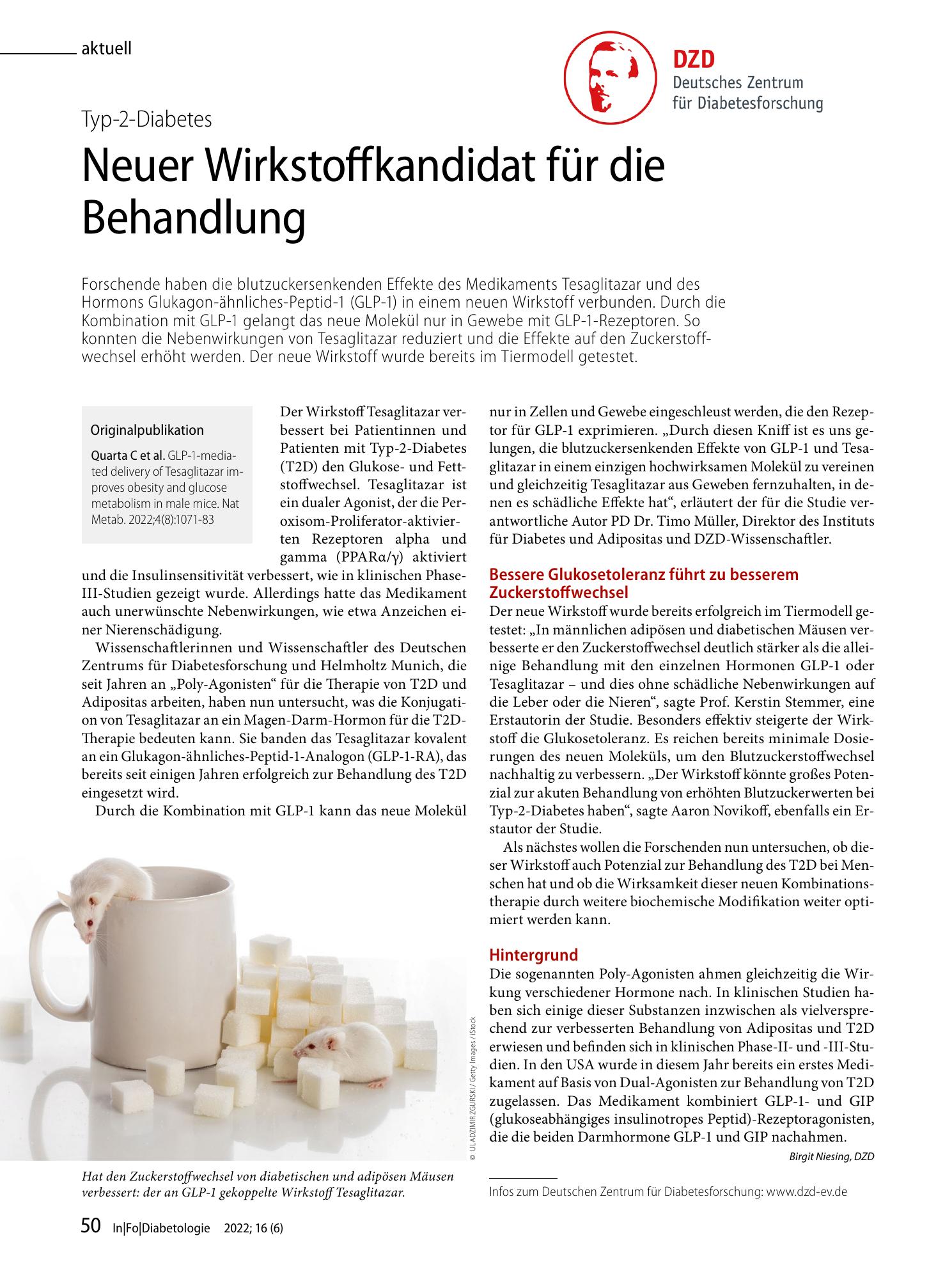 Vorschauseite 1: Neuer Wirkstoffkandidat für die Behandlung
