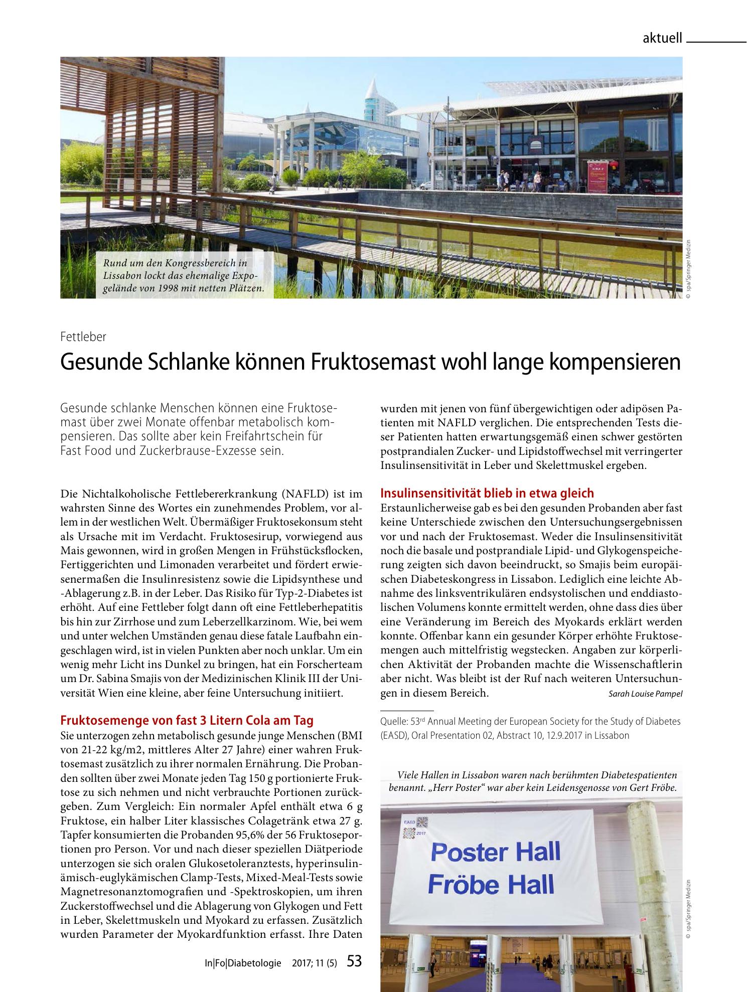 Vorschauseite 1: Gesunde Schlanke können Fruktosemast wohl lange kompensieren