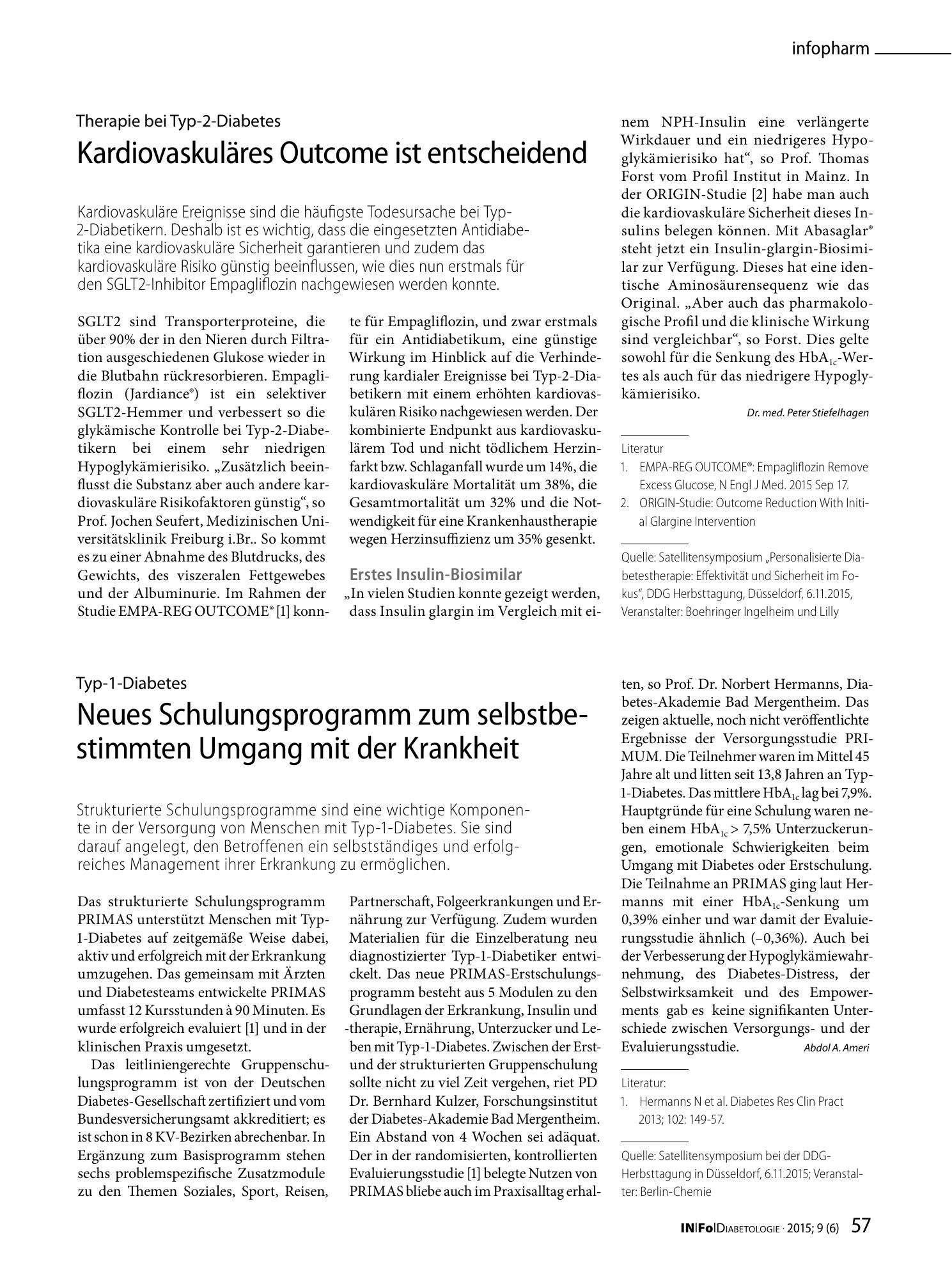 Vorschauseite 1: Kardiovaskuläres Outcome ist entscheidend