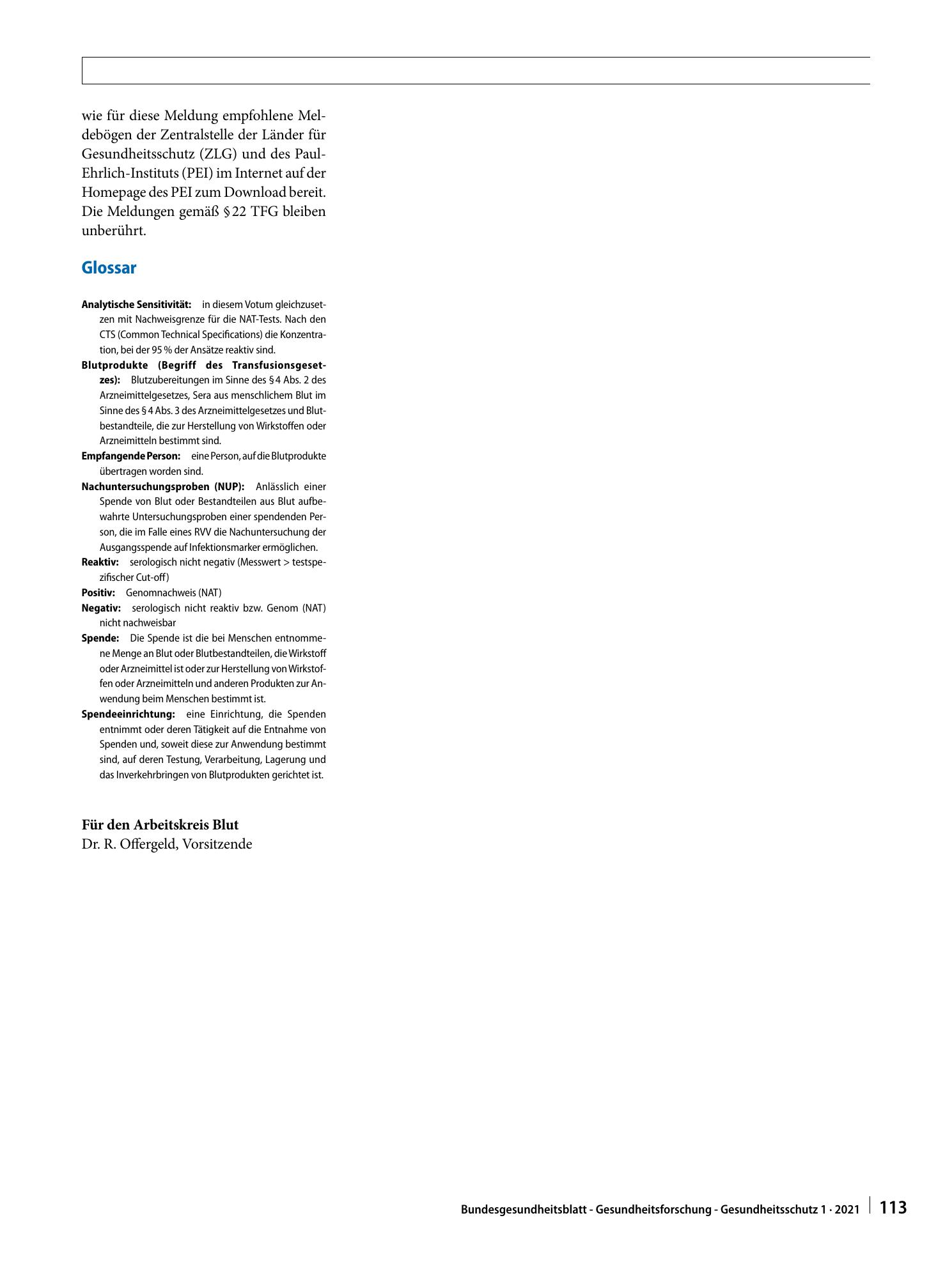 Vorschauseite 6: Verfahren zur Rückverfolgung (Look Back) gemäß § 19 Transfusionsgesetz