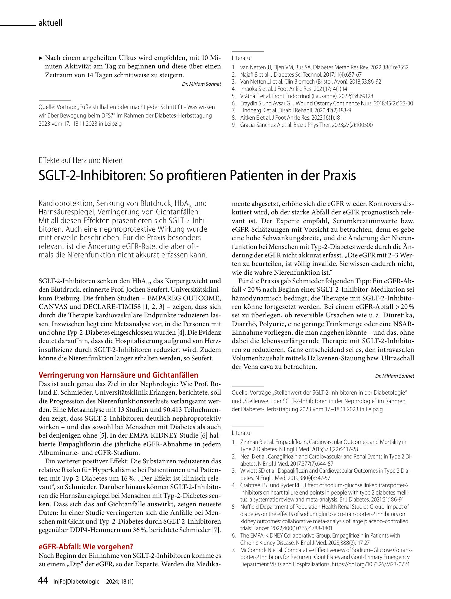 Vorschauseite 1: SGLT-2-Inhibitoren: So profitieren Patienten in der Praxis