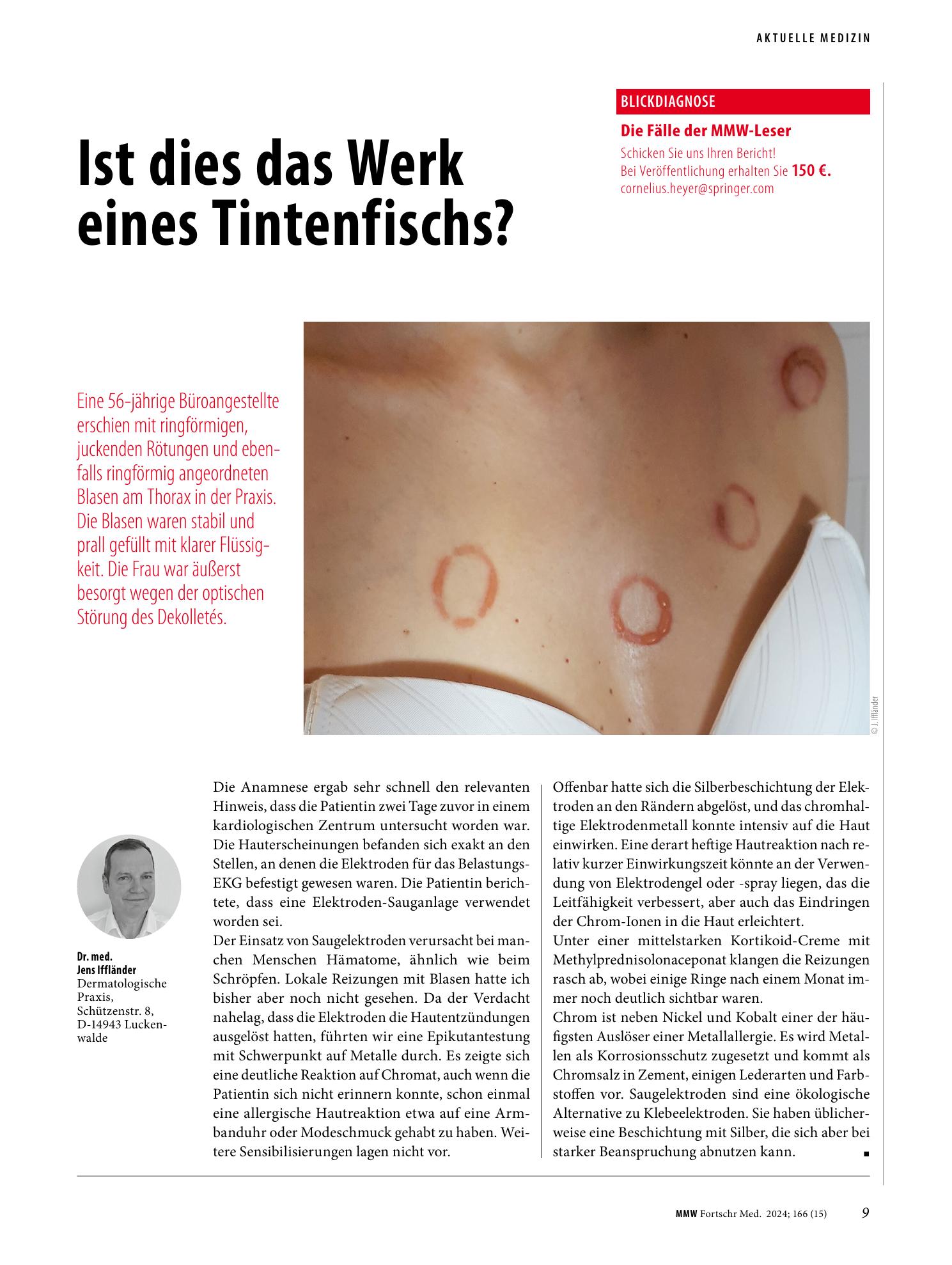 Vorschauseite 1: Ist dies das Werk eines Tintenfischs?