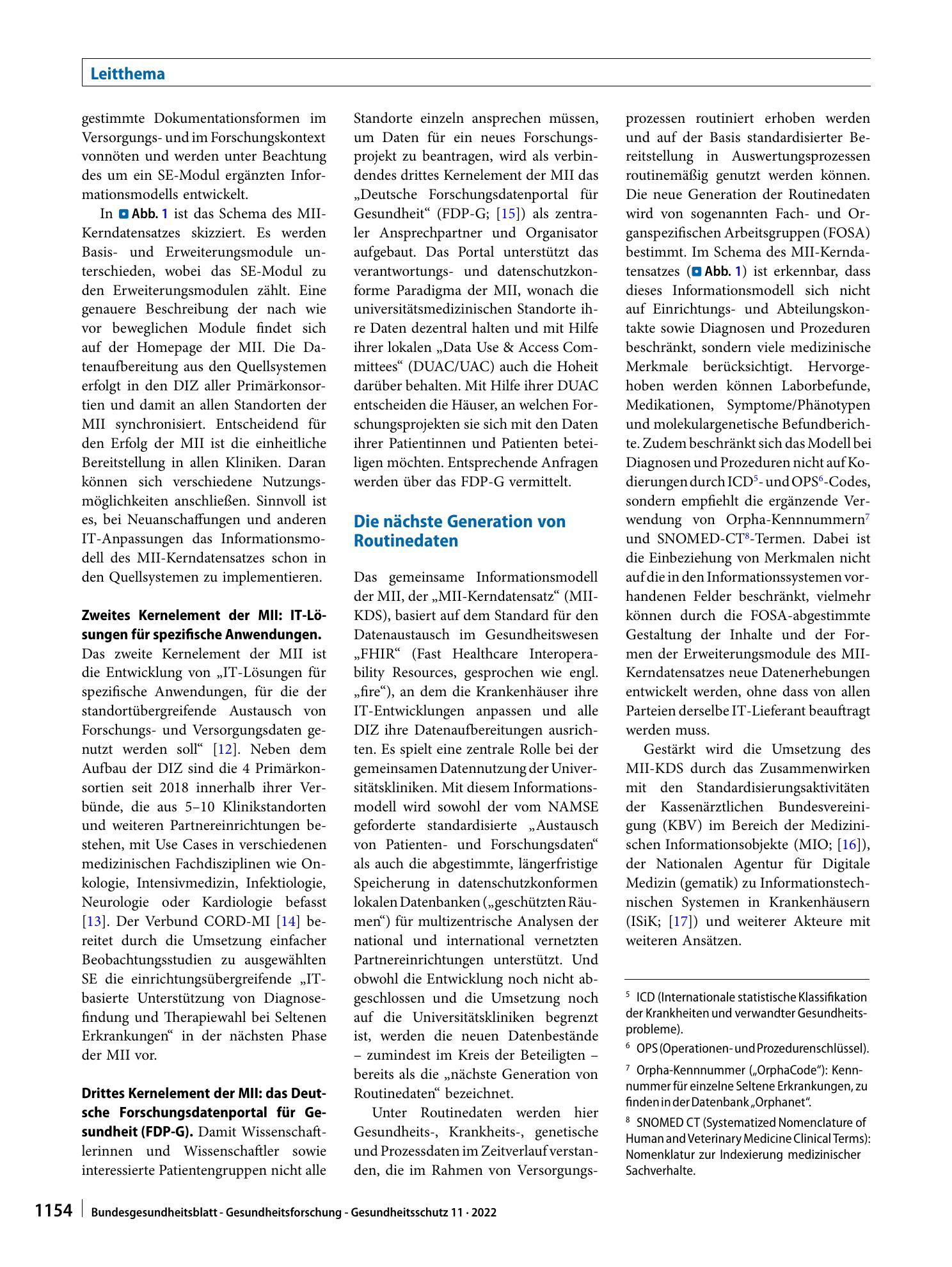 Vorschauseite 4: Die Medizininformatik-Initiative und Seltene Erkrankungen: Routinedaten der nächsten Generation für Diagnose, Therapiewahl und Forschung