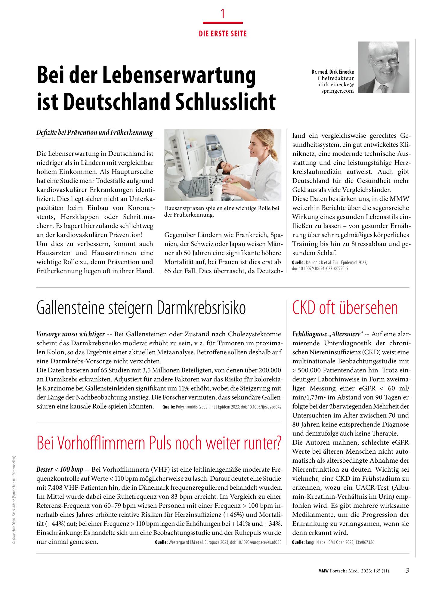 Vorschauseite 1: Die Erste Seite