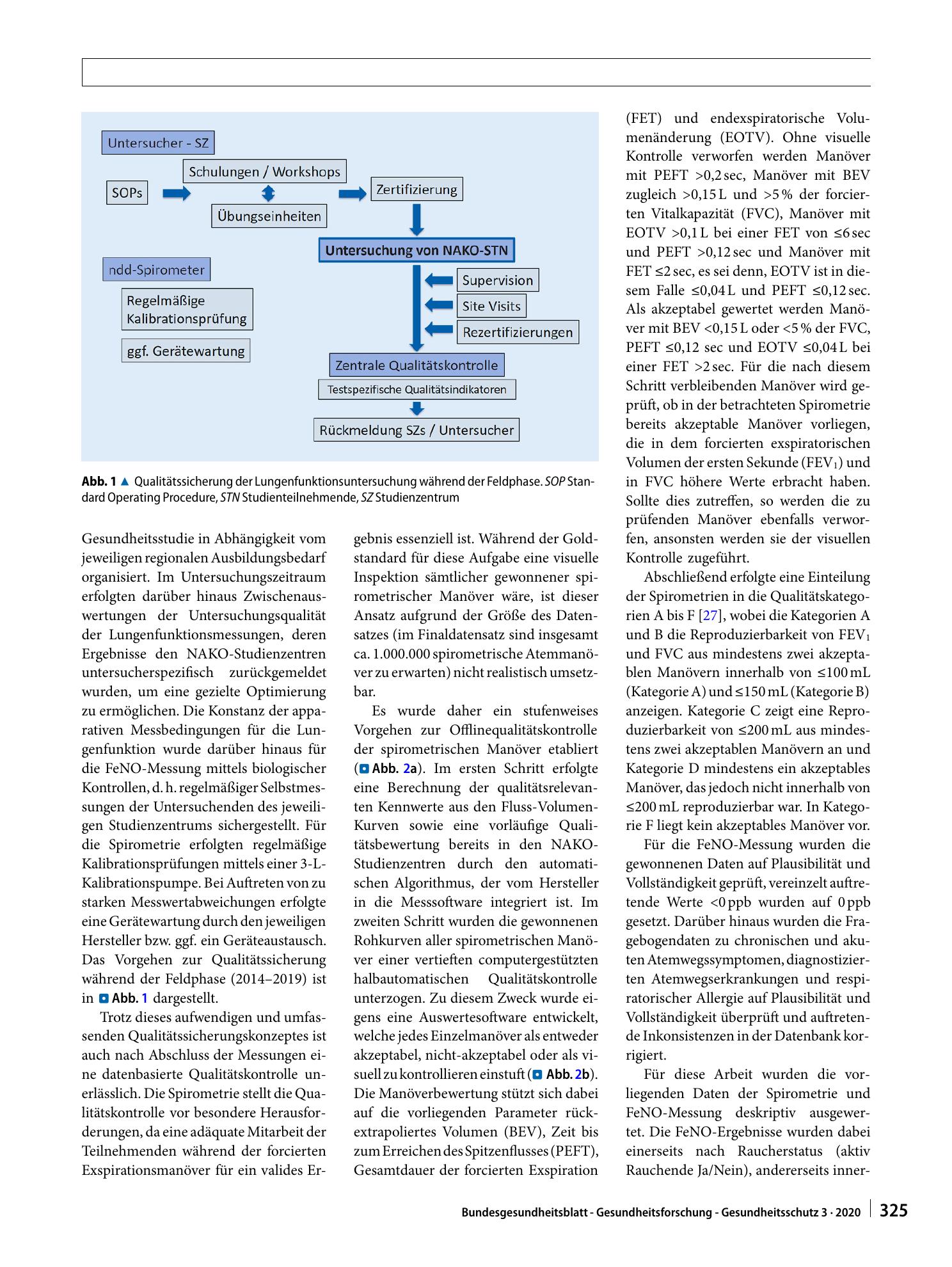 Vorschauseite 4: Lungenfunktion in der NAKO Gesundheitsstudie: Methoden und erste Ergebnisse