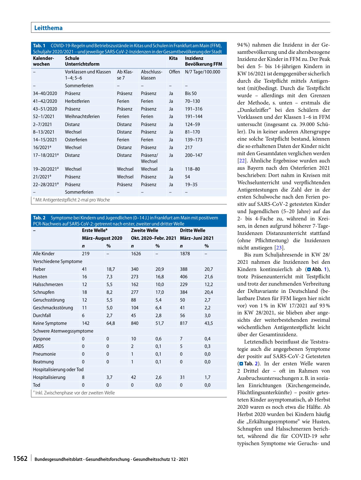 Vorschauseite 4: Kinder in der COVID-19 Pandemie und der Öffentliche Gesundheitsdienst (ÖGD)