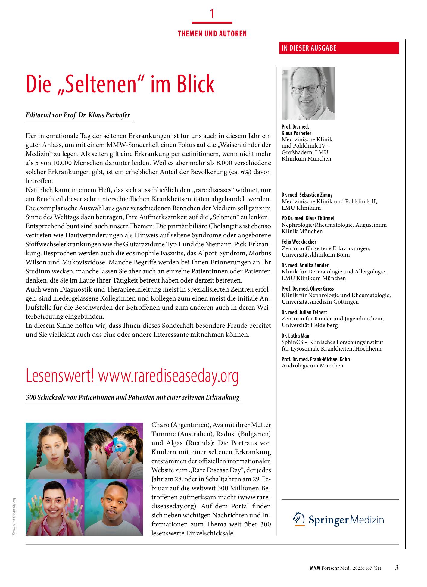 Vorschauseite 1: Themen und Autoren