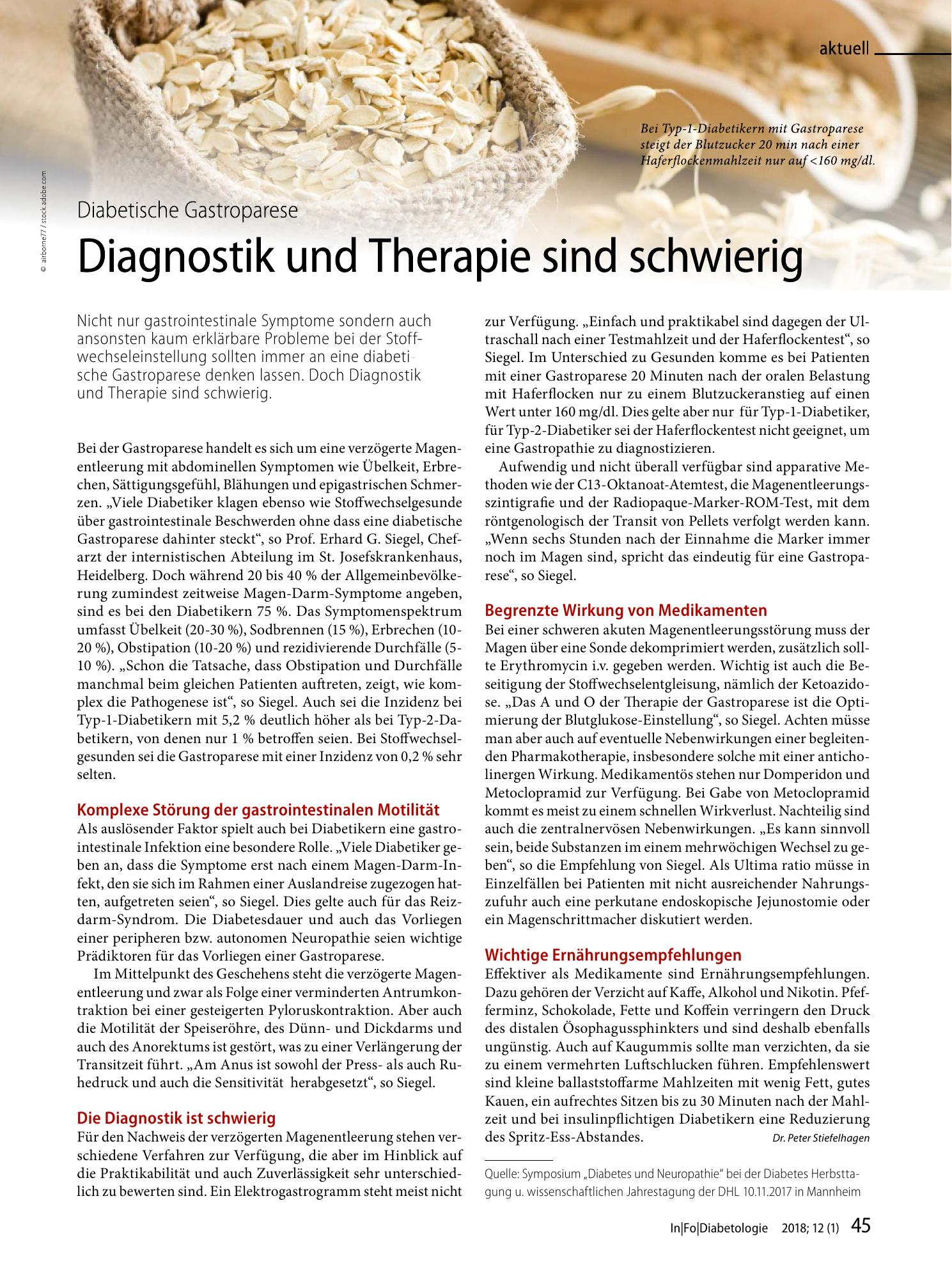 Vorschauseite 1: Diagnostik und Therapie sind schwierig