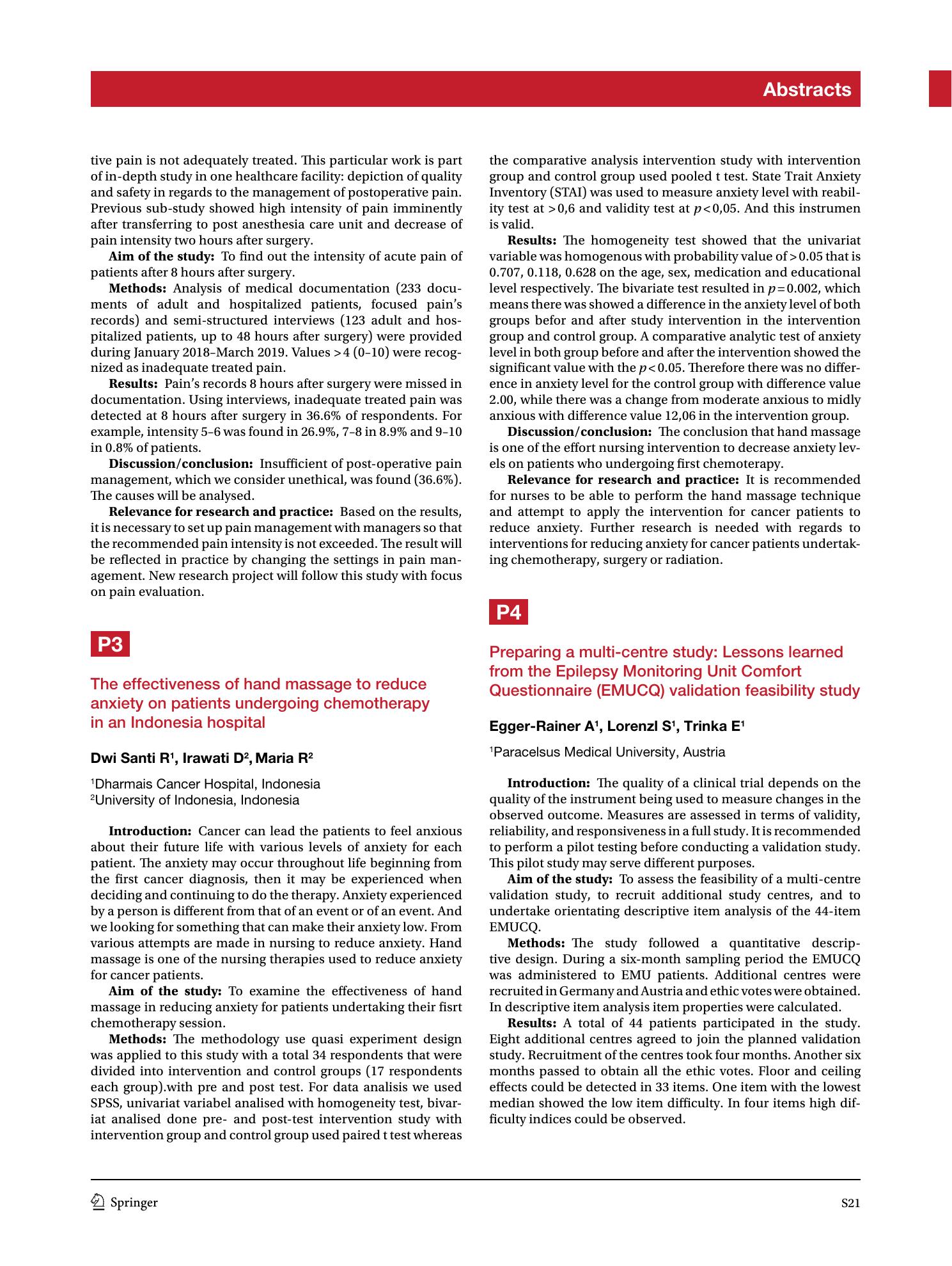 Vorschauseite 2: The 18th European Doctorial Converence in Nursing Science – EDCNS