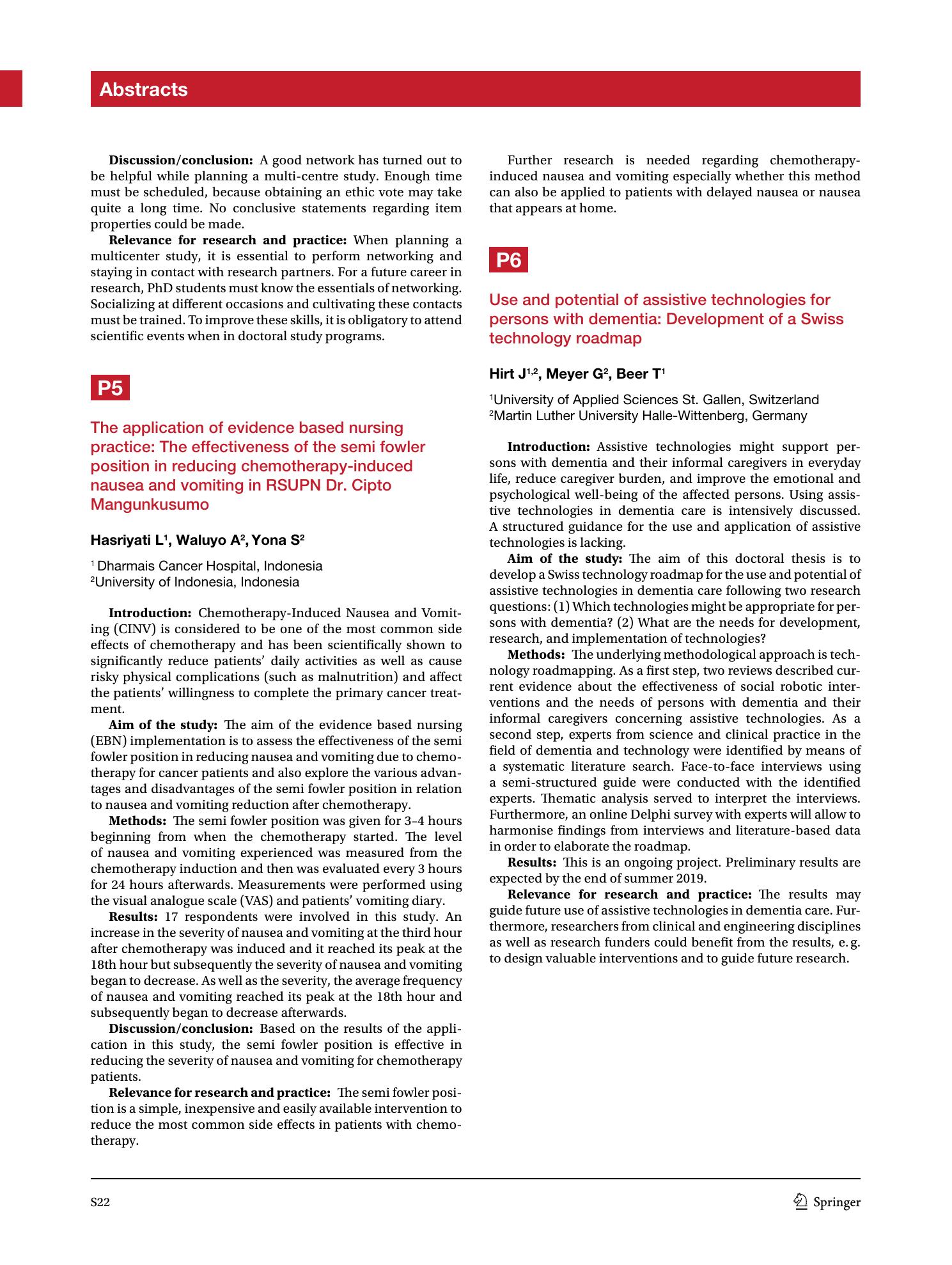 Vorschauseite 3: The 18th European Doctorial Converence in Nursing Science – EDCNS