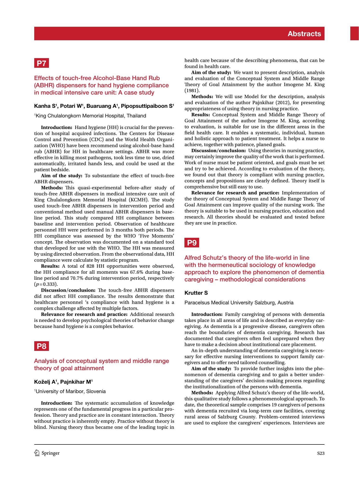 Vorschauseite 4: The 18th European Doctorial Converence in Nursing Science – EDCNS