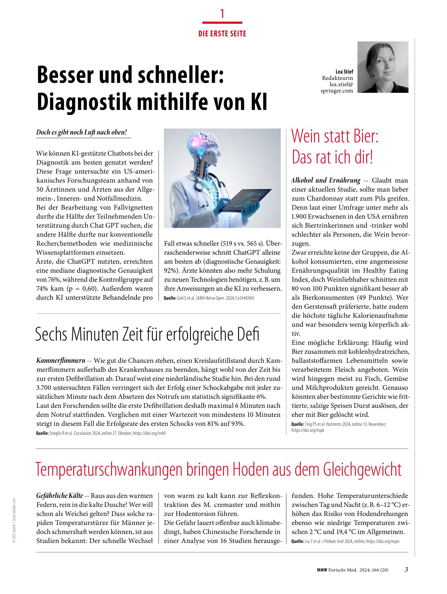 Vorschauseite 1: Die erste Seite