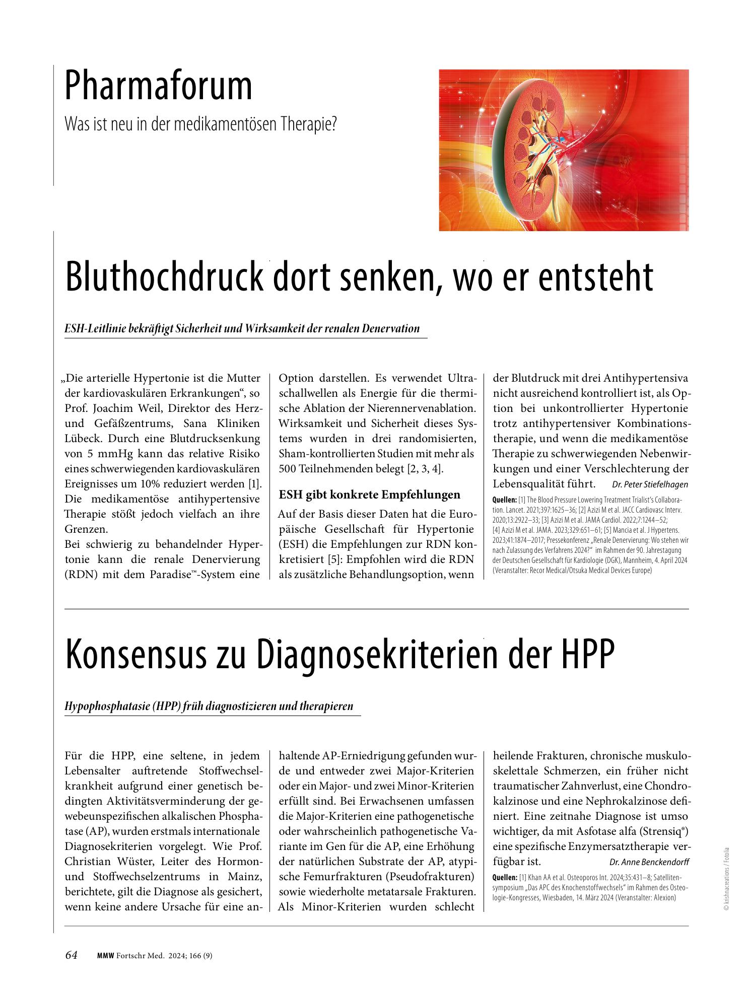 Vorschauseite 1: Bluthochdruck dort senken, wo er entsteht