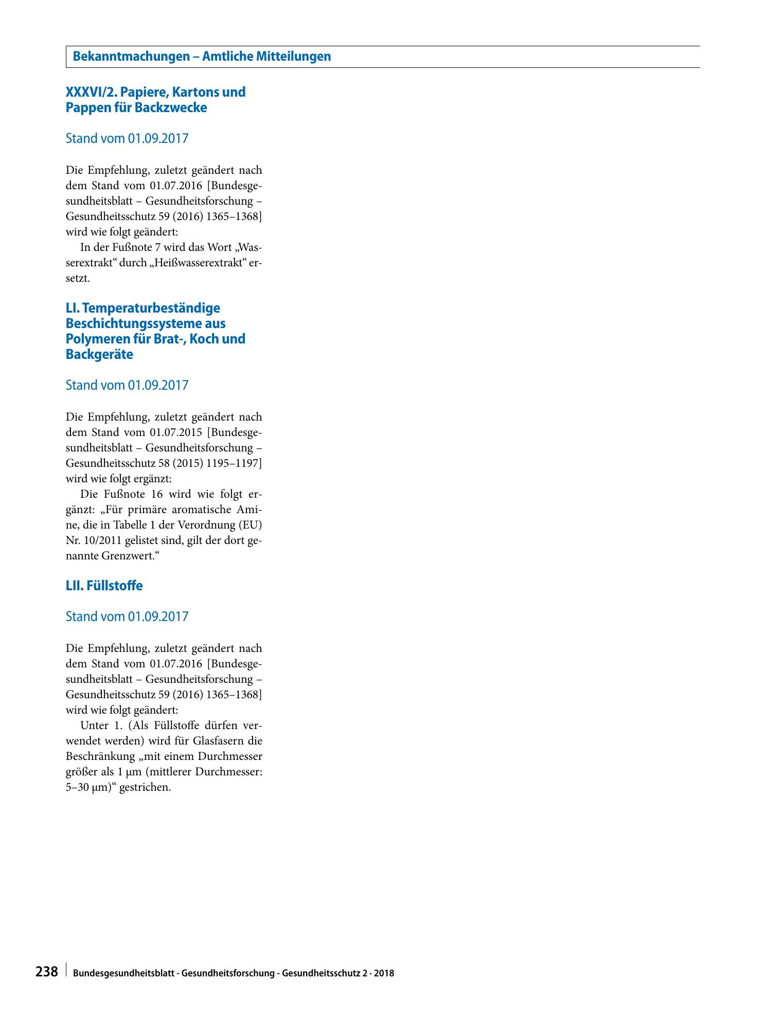 Vorschauseite 3: Gesundheitliche Beurteilung von Materialien und Gegenständen für den Lebensmittelkontakt im Rahmen des Lebensmittel- und Futtermittelgesetzbuches