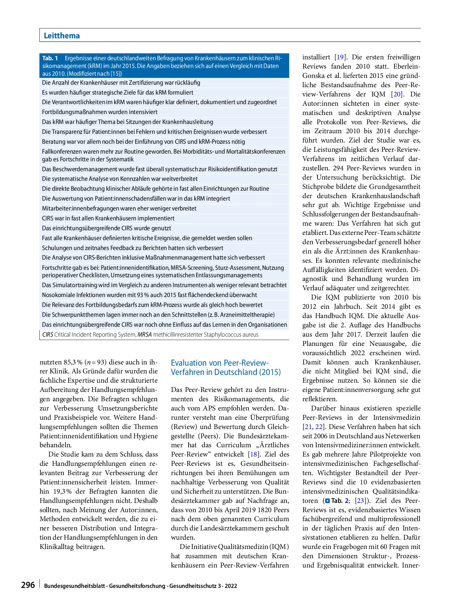 Vorschauseite 4: Entwicklung des klinischen Risikomanagements in deutschen Krankenhäusern