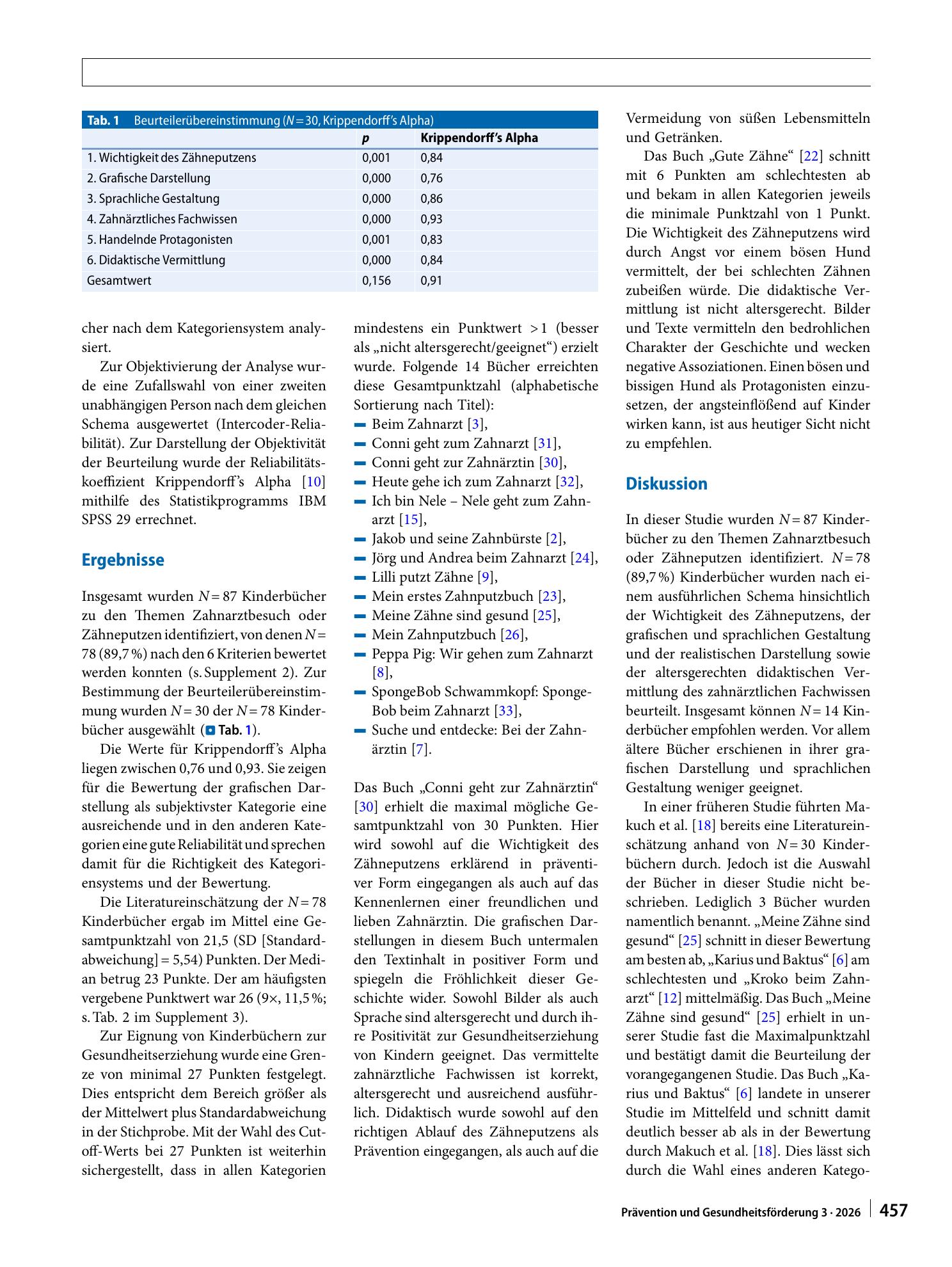 Vorschauseite 2: Kinderbücher zum Zähneputzen und zu Zahnarztbesuchen. Eine empirische Analyse