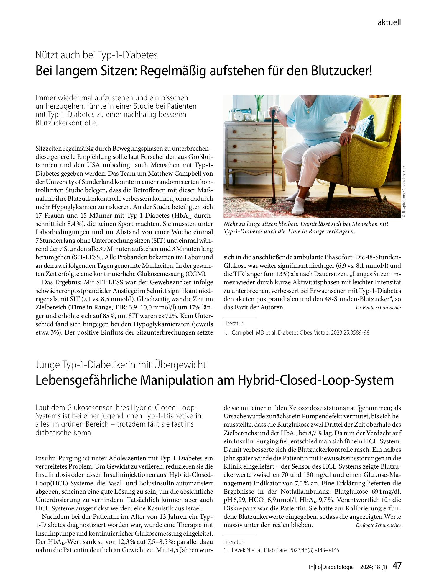 Vorschauseite 1: Lebensgefährliche Manipulation am Hybrid-Closed-Loop-System