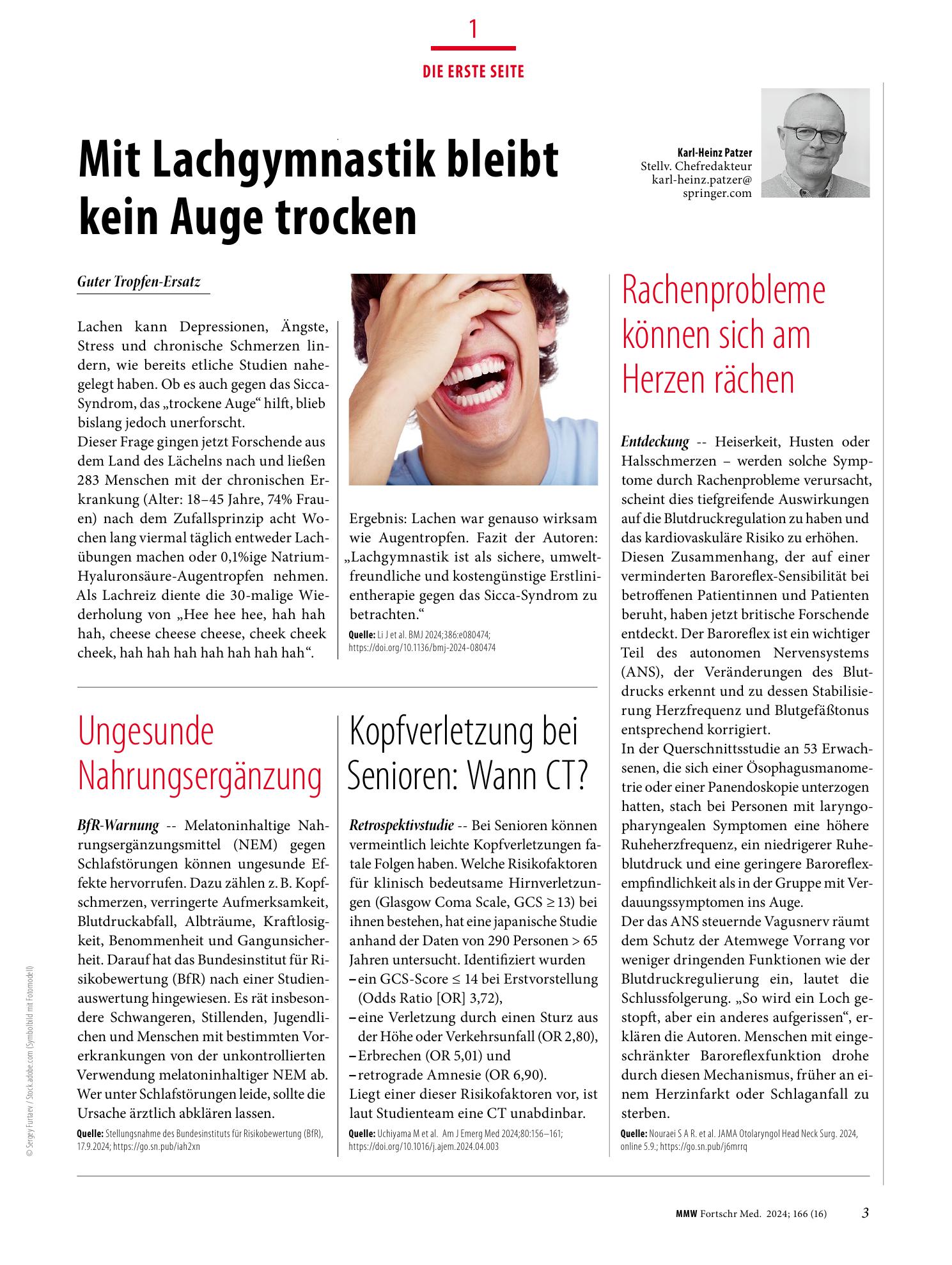 Vorschauseite 1: Die erste Seite