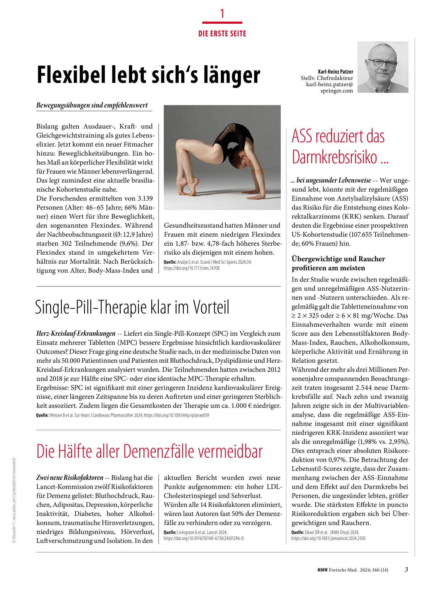 Vorschauseite 1: Die erste Seite