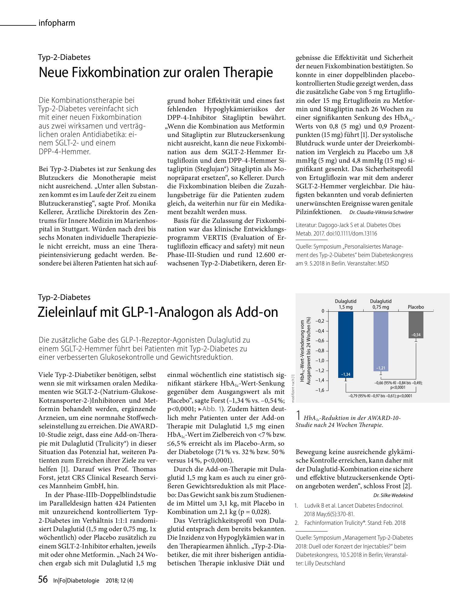 Vorschauseite 1: Zieleinlauf mit GLP-1-Analogon als Add-on