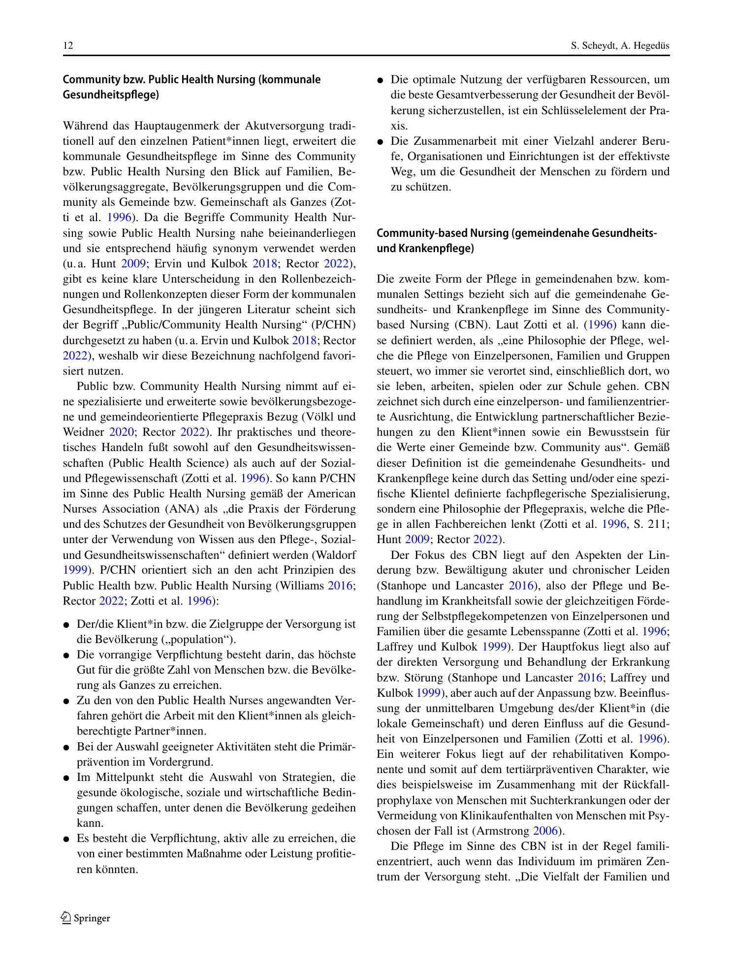 Vorschauseite 4: Dimensionen und konzeptuelle Merkmale des Community Health Nursing