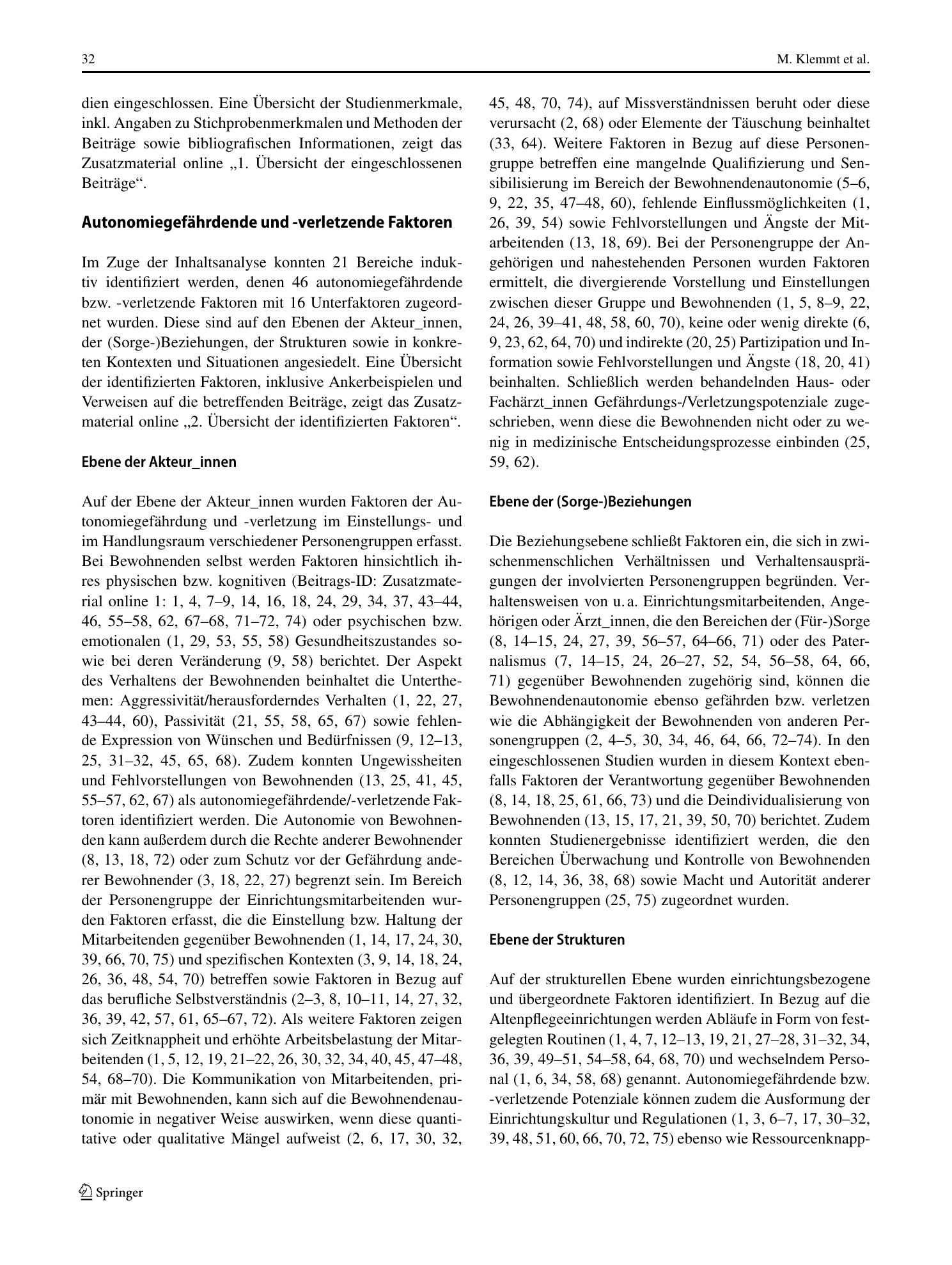Vorschauseite 5: Faktoren der Autonomiegefährdung und -verletzung in stationären Altenpflegeeinrichtungen: Ergebnisse eines Scoping Review
