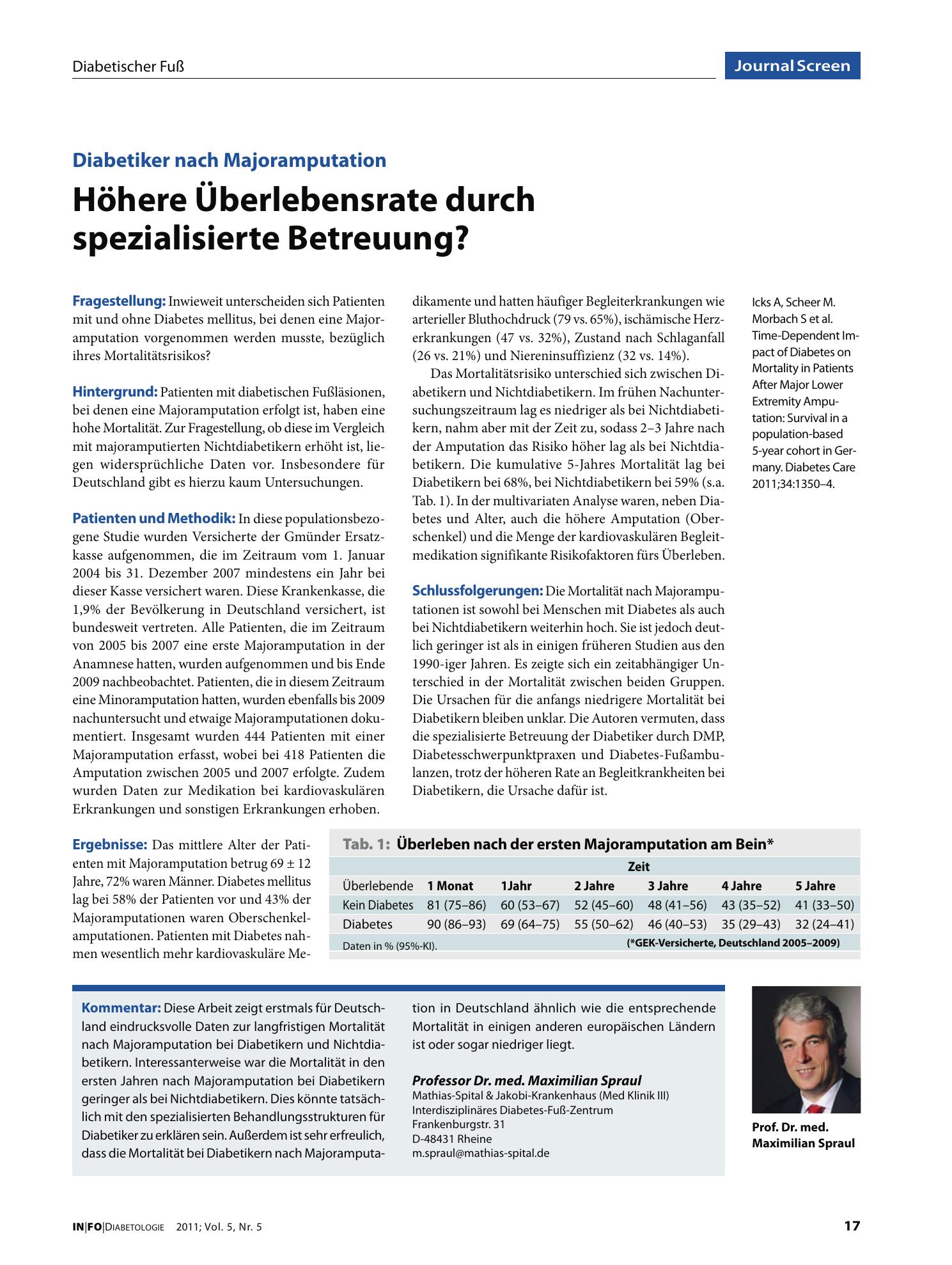 Vorschauseite 1: Höhere Überlebensrate durch spezialisierte Betreuung?