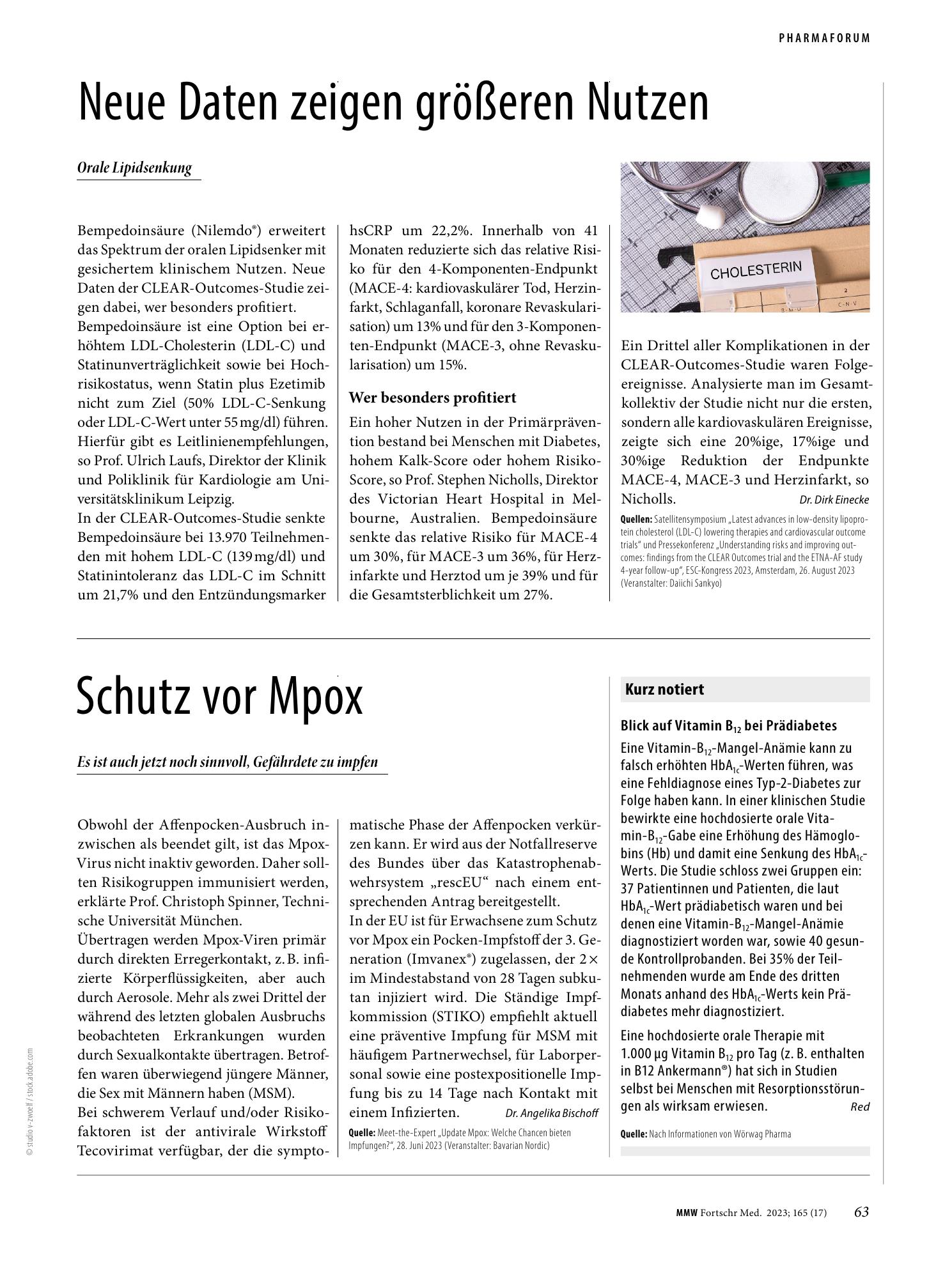 Vorschauseite 1: Schutz vor Mpox
