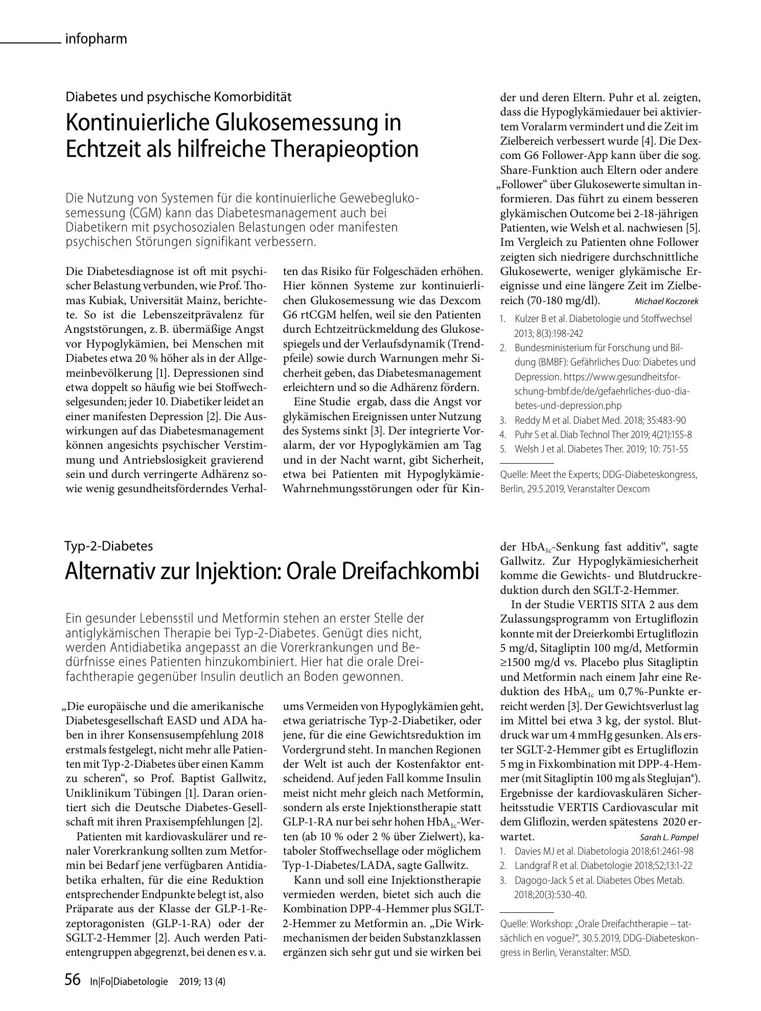 Vorschauseite 1: Alternativ zur Injektion: Orale Dreifachkombi