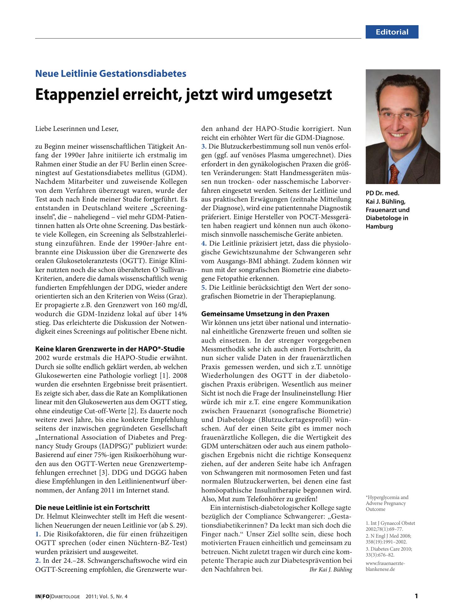 Vorschauseite 1: Etappenziel erreicht, jetzt wird umgesetzt