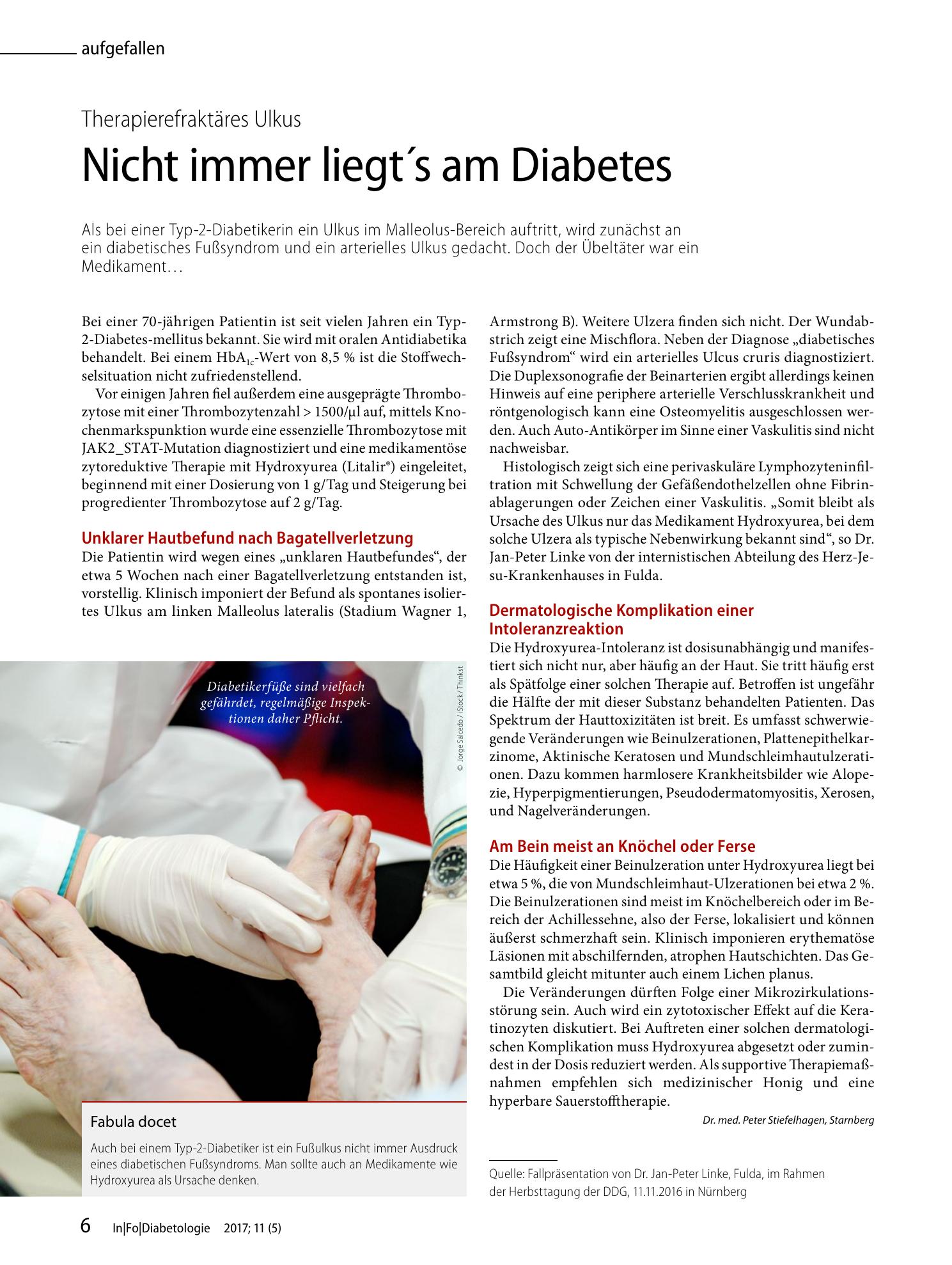 Vorschauseite 1: Nicht immer liegt’s am Diabetes