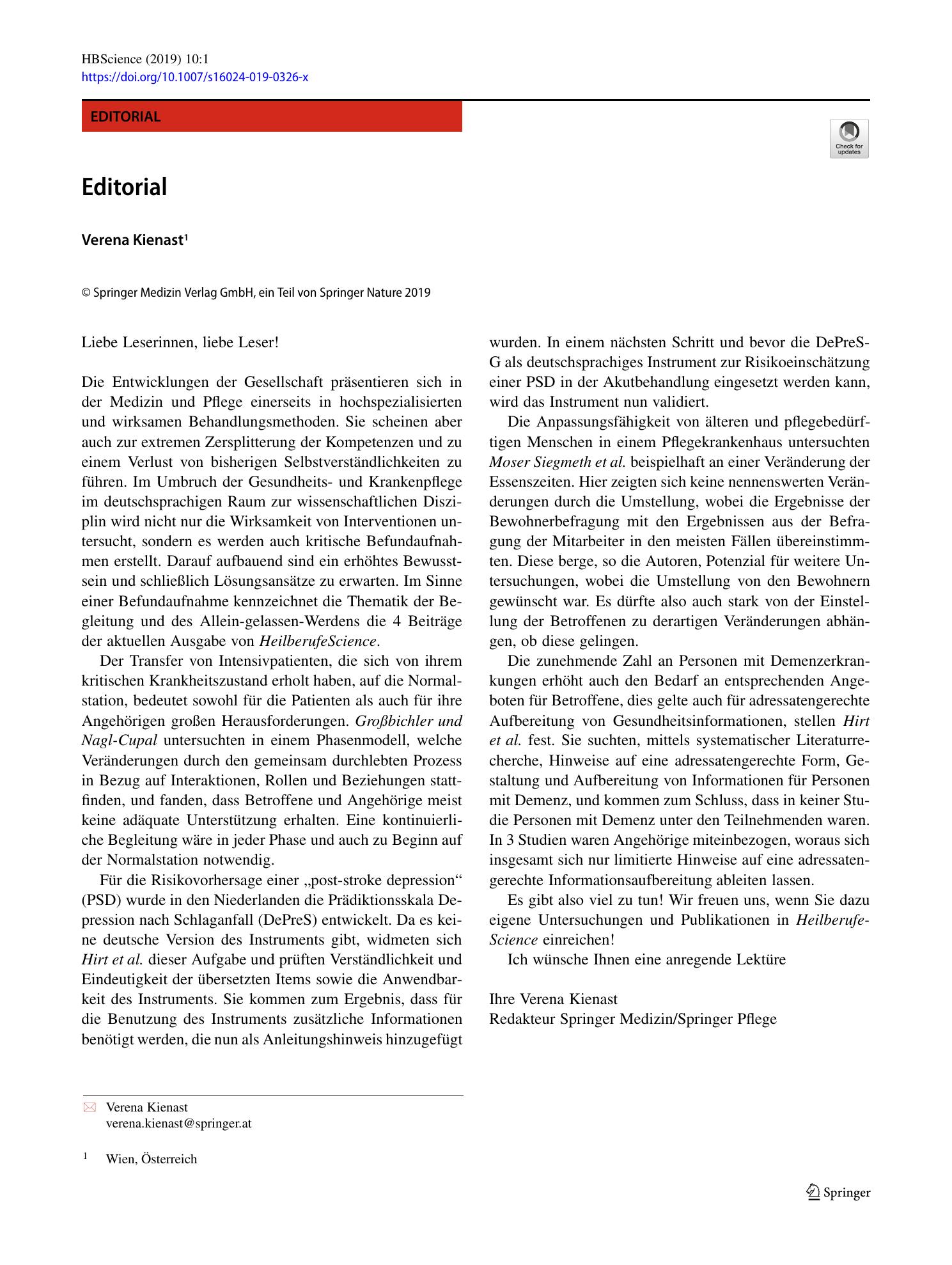 Vorschauseite 1: Editorial