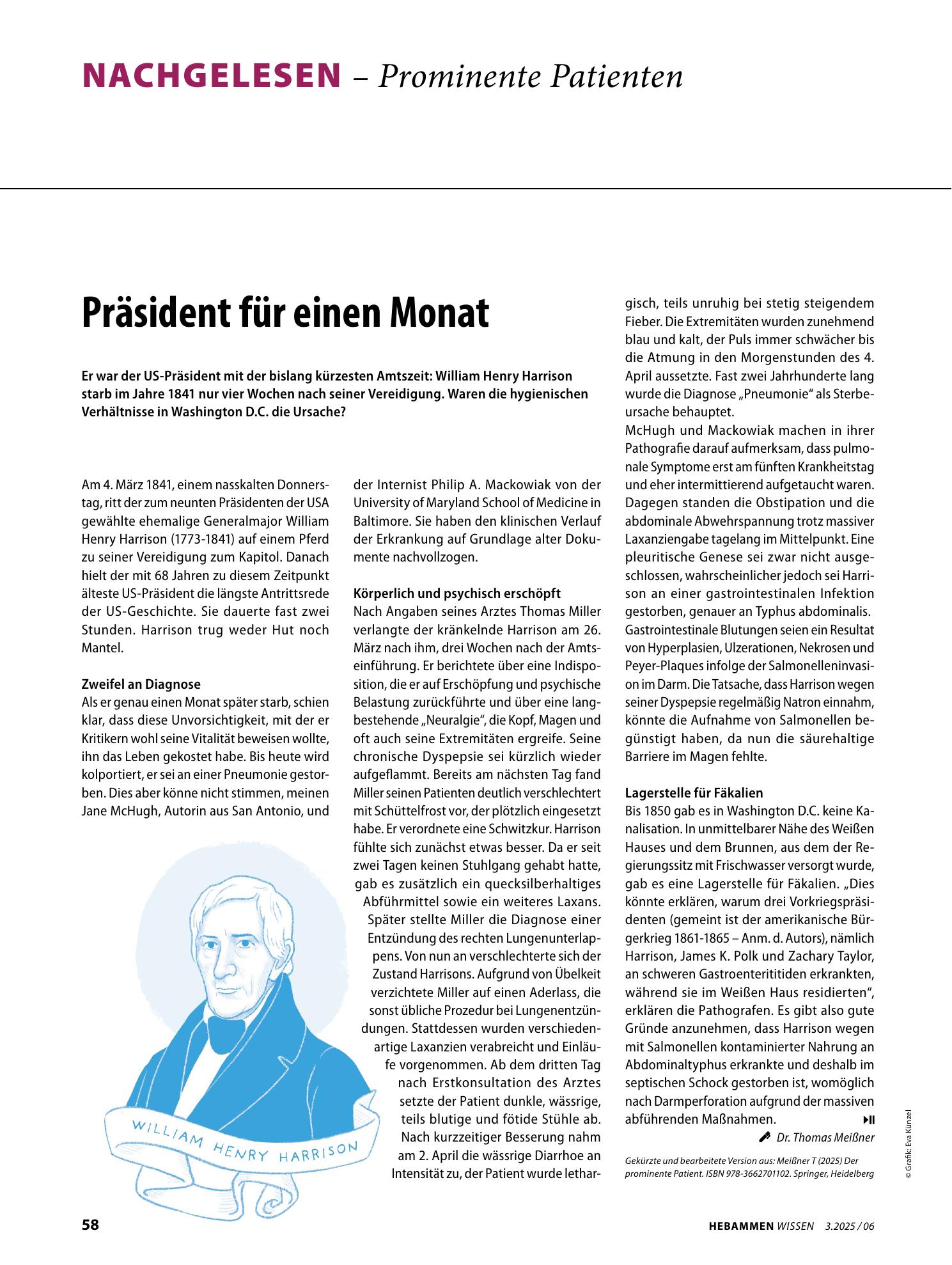 Vorschauseite 1: Präsident für einen Monat