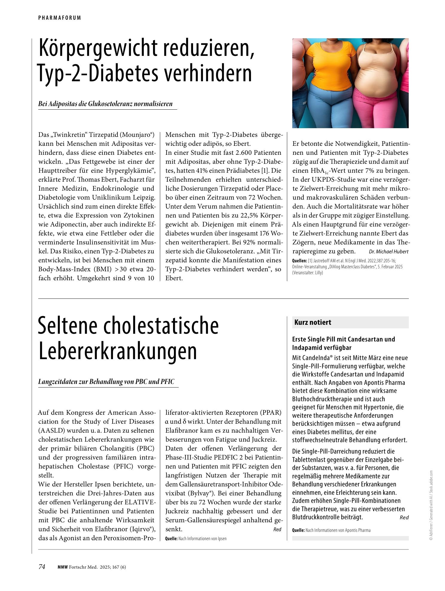 Vorschauseite 1: Körpergewicht reduzieren, Typ-2-Diabetes verhindern