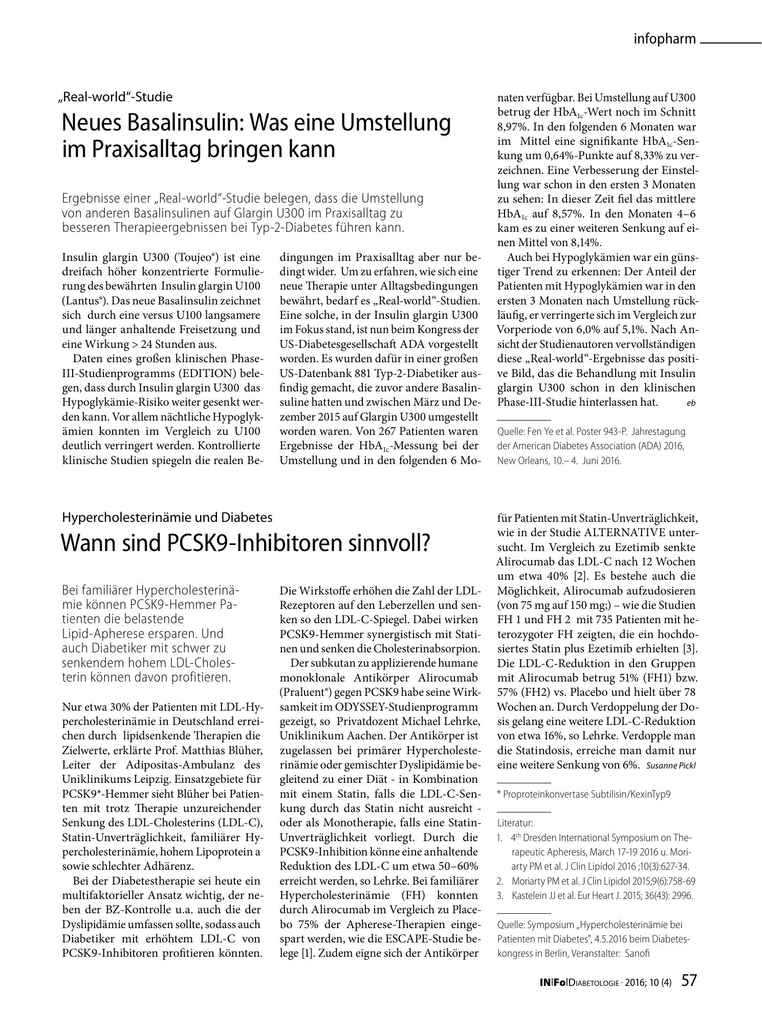 Vorschauseite 1: Wann sind PCSK9-Inhibitoren sinnvoll?