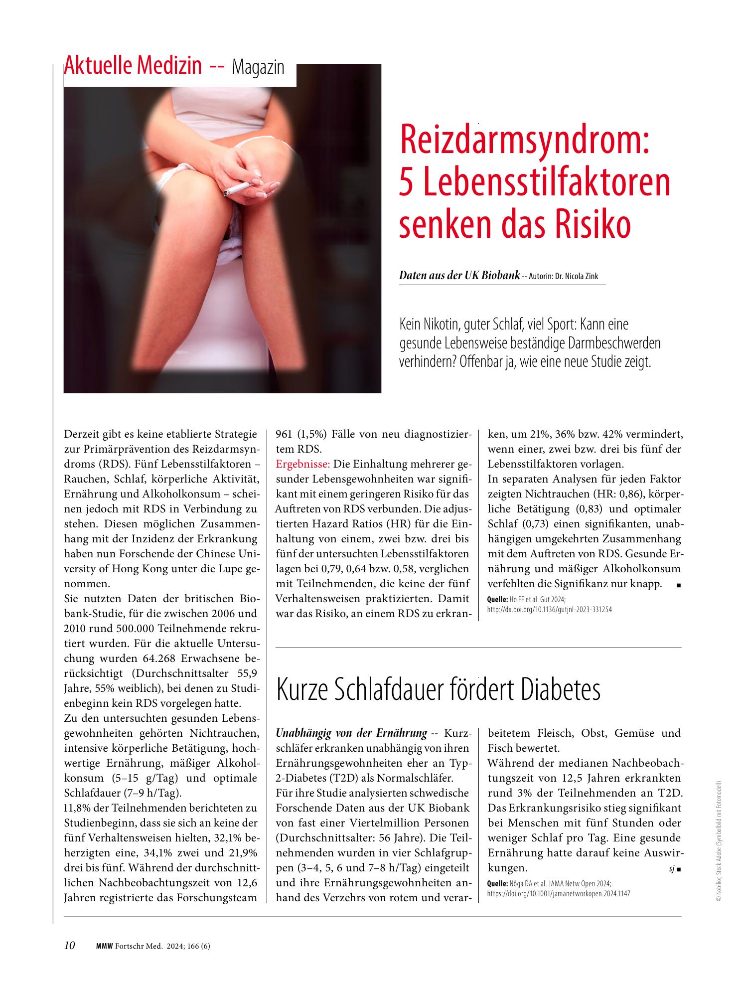 Vorschauseite 1: Reizdarmsyndrom: 5 Lebensstilfaktoren senken das Risiko