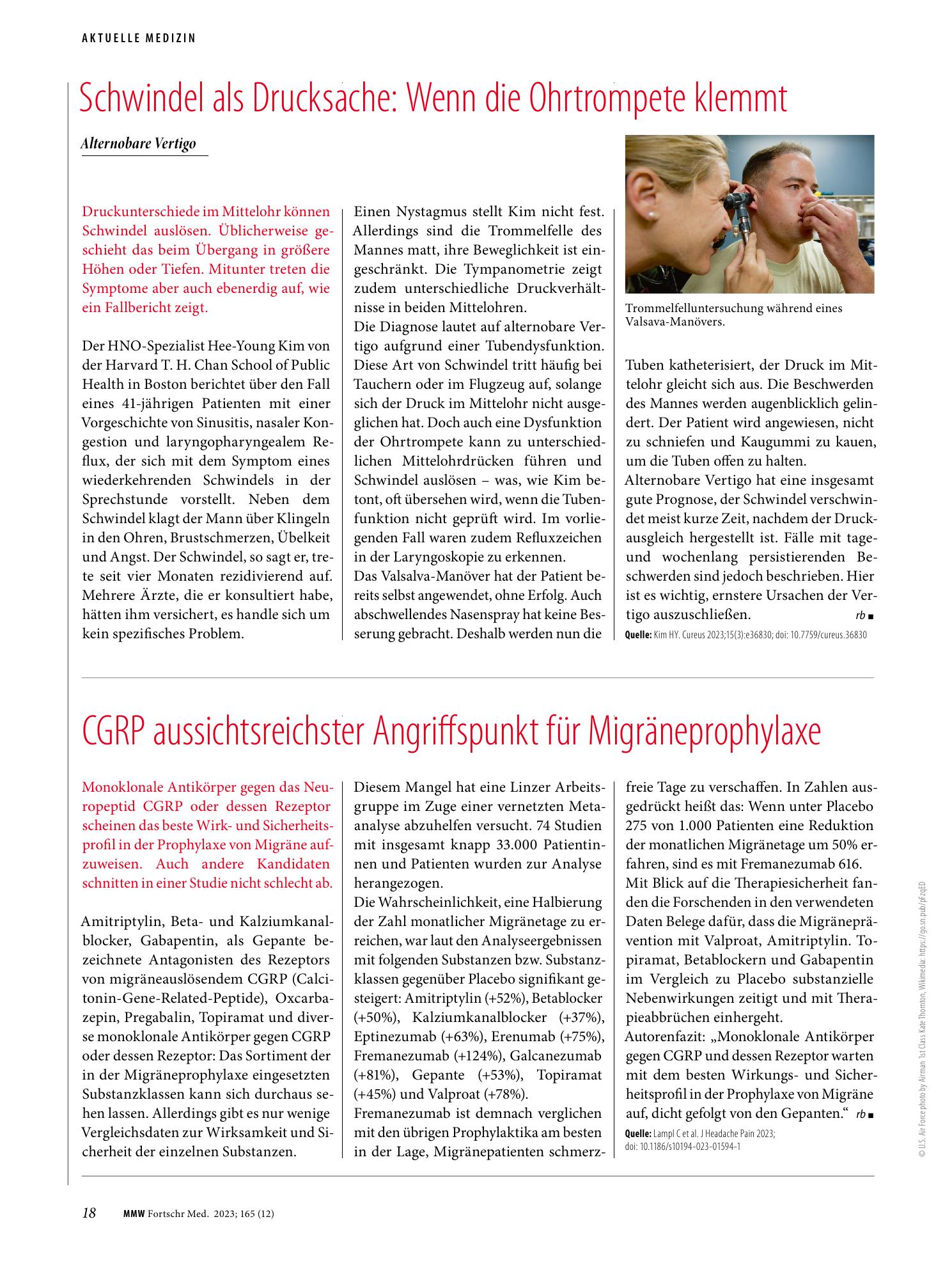 Vorschauseite 1: Schwindel als Drucksache: Wenn die Ohrtrompete klemmt