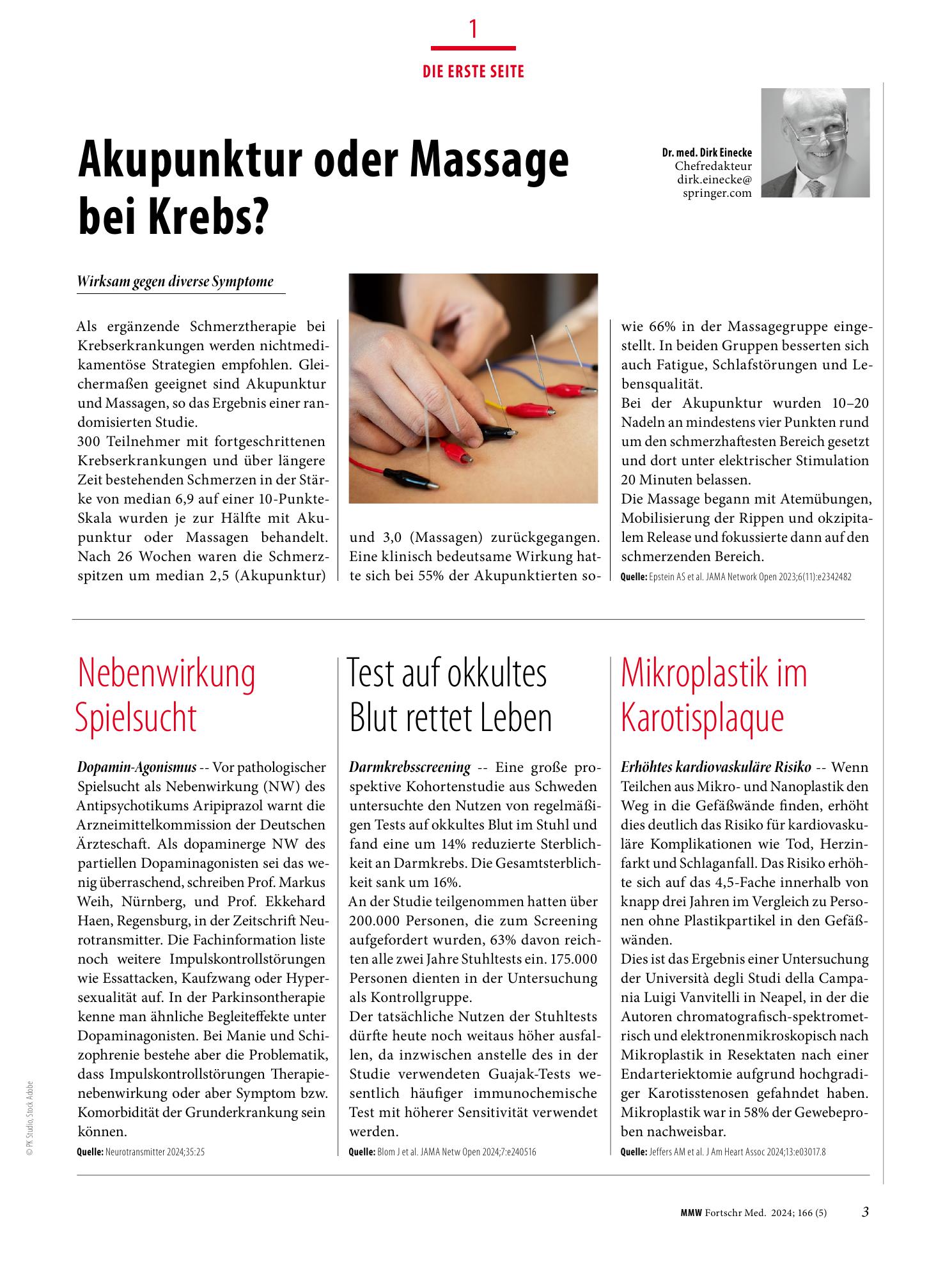 Vorschauseite 1: Die erste Seite