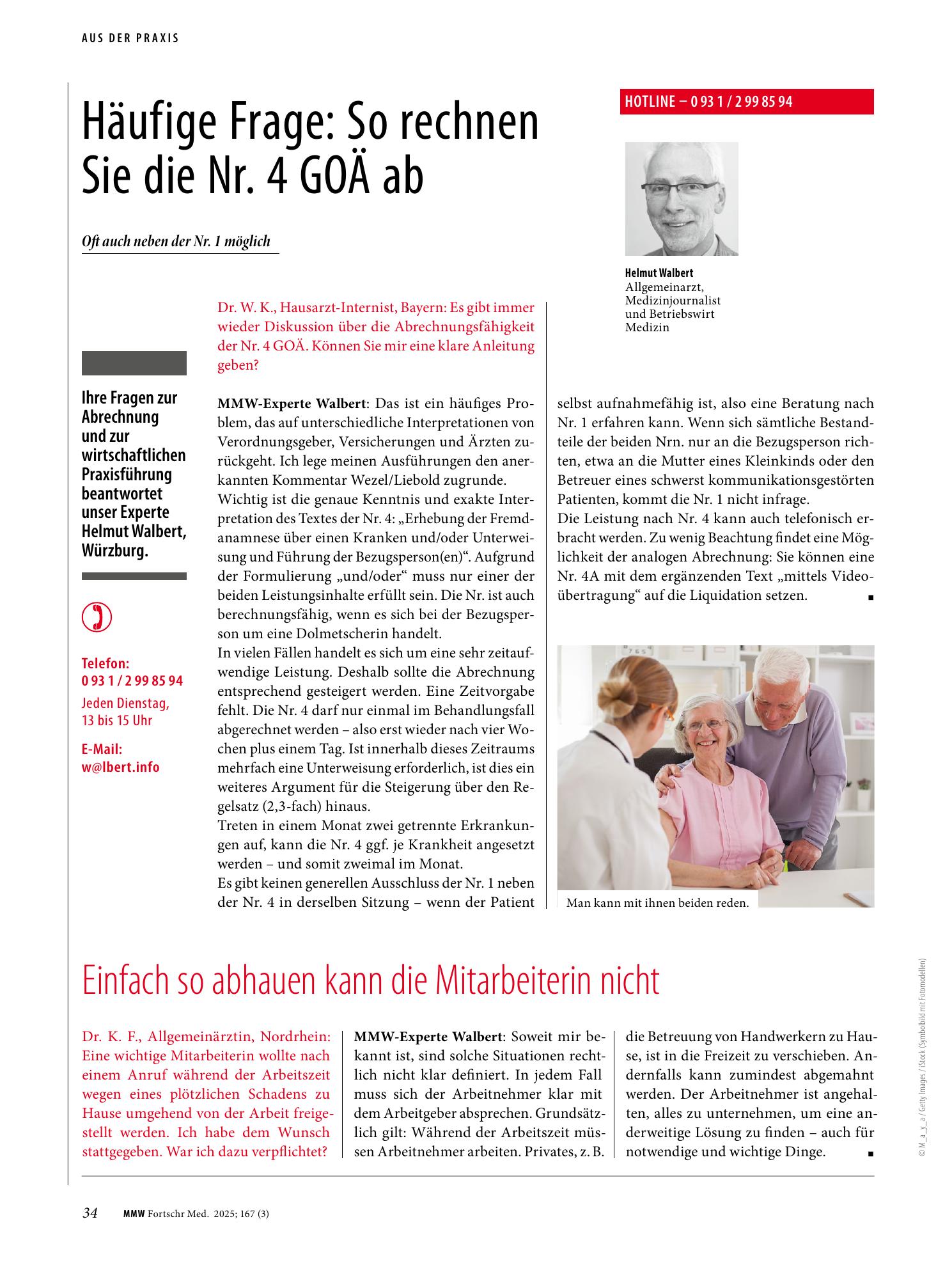 Vorschauseite 1: Einfach so abhauen kann die Mitarbeiterin nicht