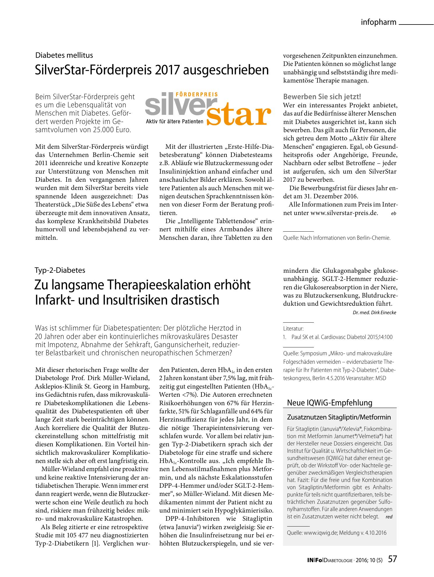 Vorschauseite 1: Zusatznutzen Sitagliptin/Metformin