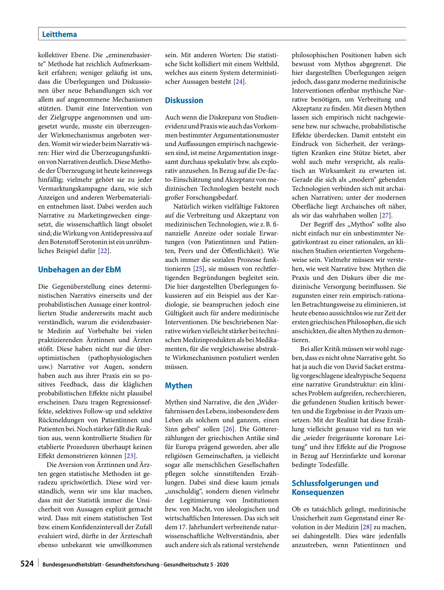 Vorschauseite 4: Mechanistische Narrative als Mittel der Dissemination: das Beispiel koronarer Technologien
