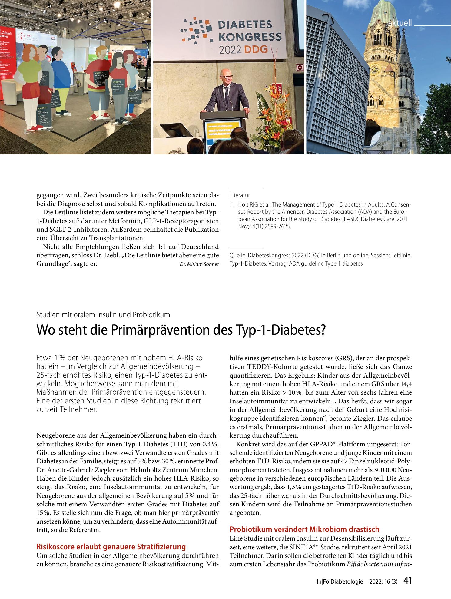 Vorschauseite 2: Leitliniengerecht bei Typ-1-Diabetes