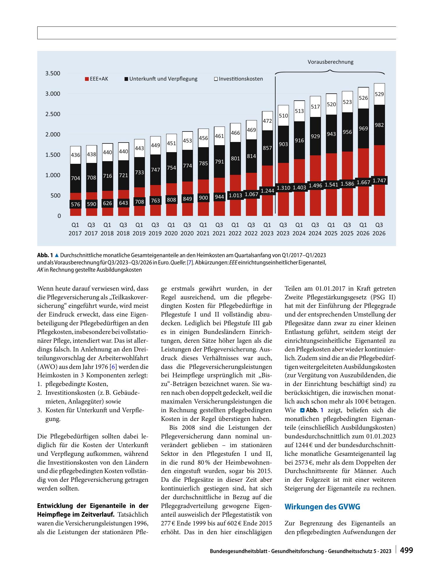 Vorschauseite 2: Zur Notwendigkeit einer Finanz- und Strukturreform der Pflegeversicherung