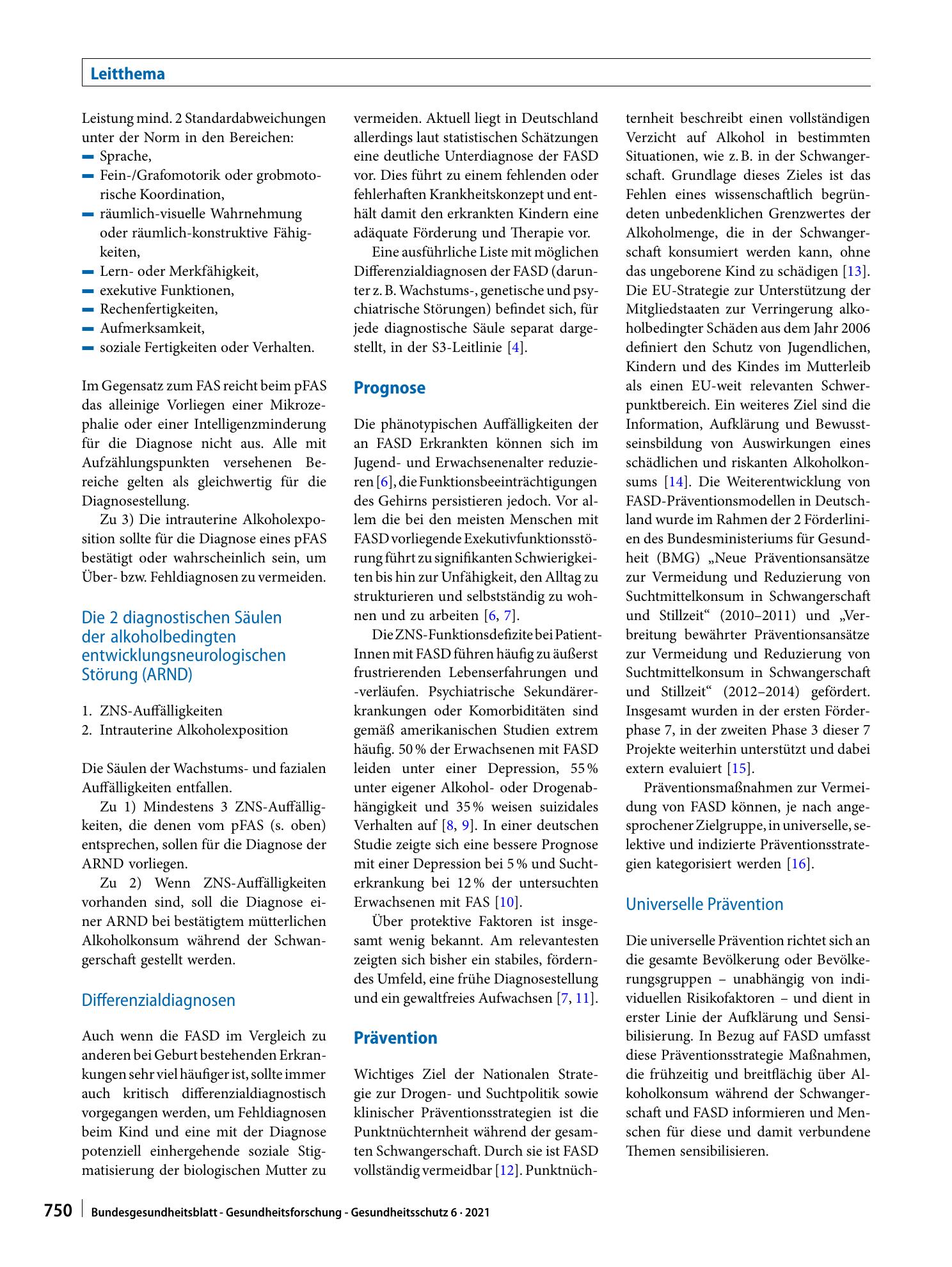 Vorschauseite 4: Fetale Alkoholspektrumstörungen – Diagnose, Prognose und Prävention